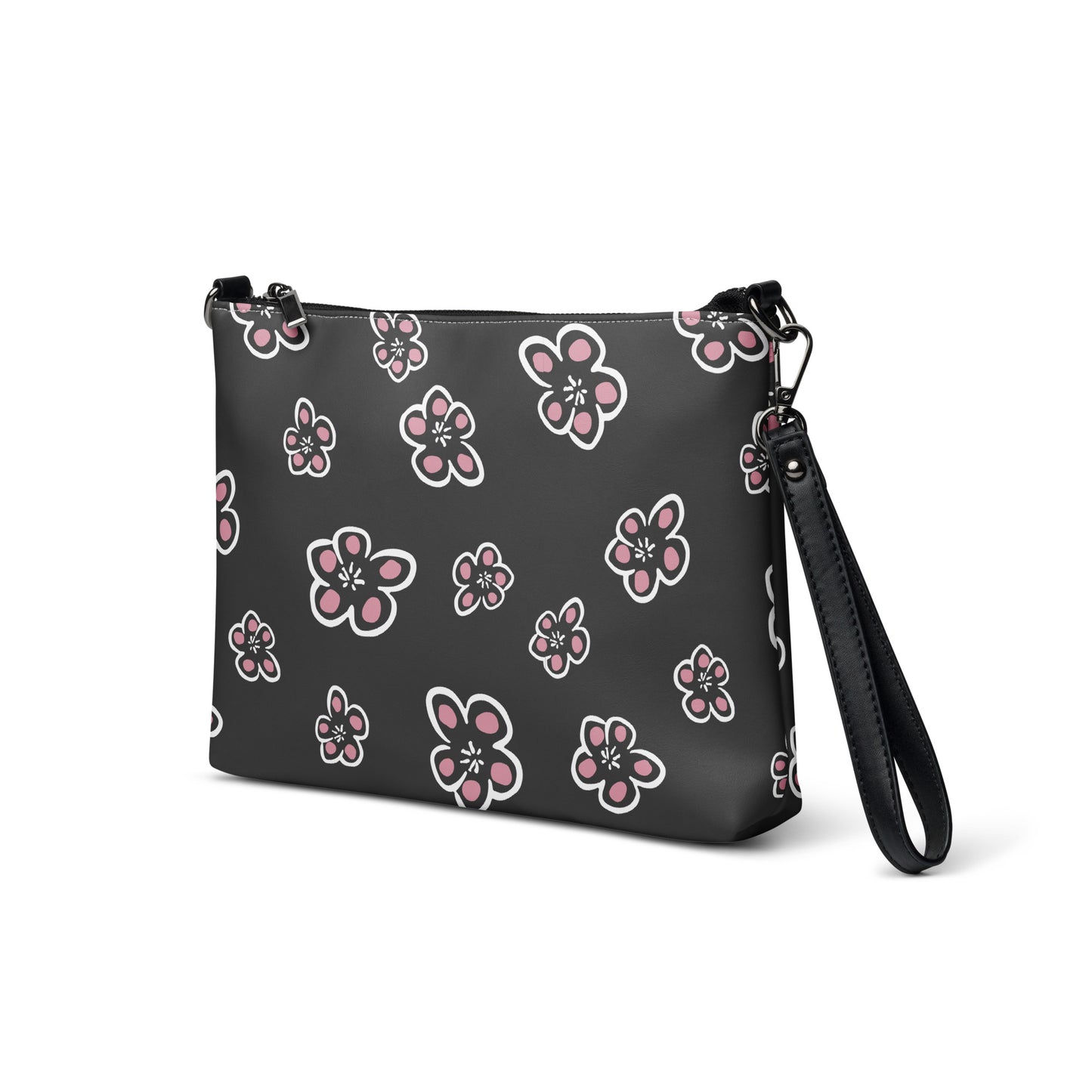 Flowering Plum Purse Handbag all-over-print-crossbody-bag-white-left-front-668d8b2c4dc92