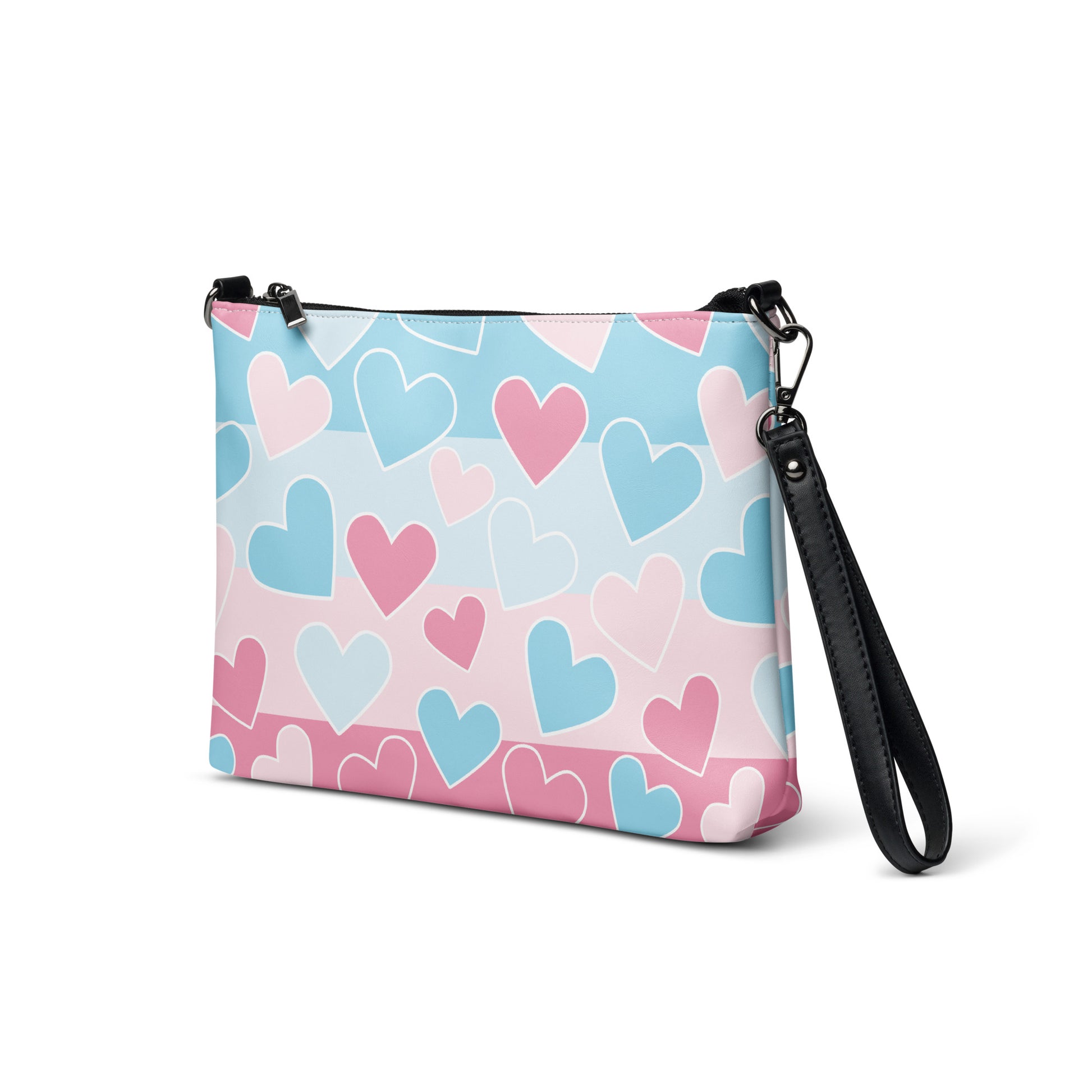 Transitions of Love Purse Handbag all-over-print-crossbody-bag-white-left-front-668d95c99cbed