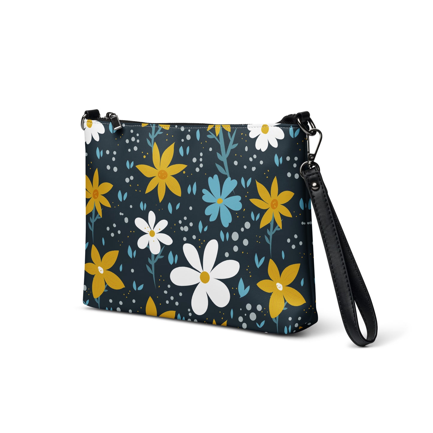 Floral Garden Purse Handbag all-over-print-crossbody-bag-white-left-front-668d9622218db