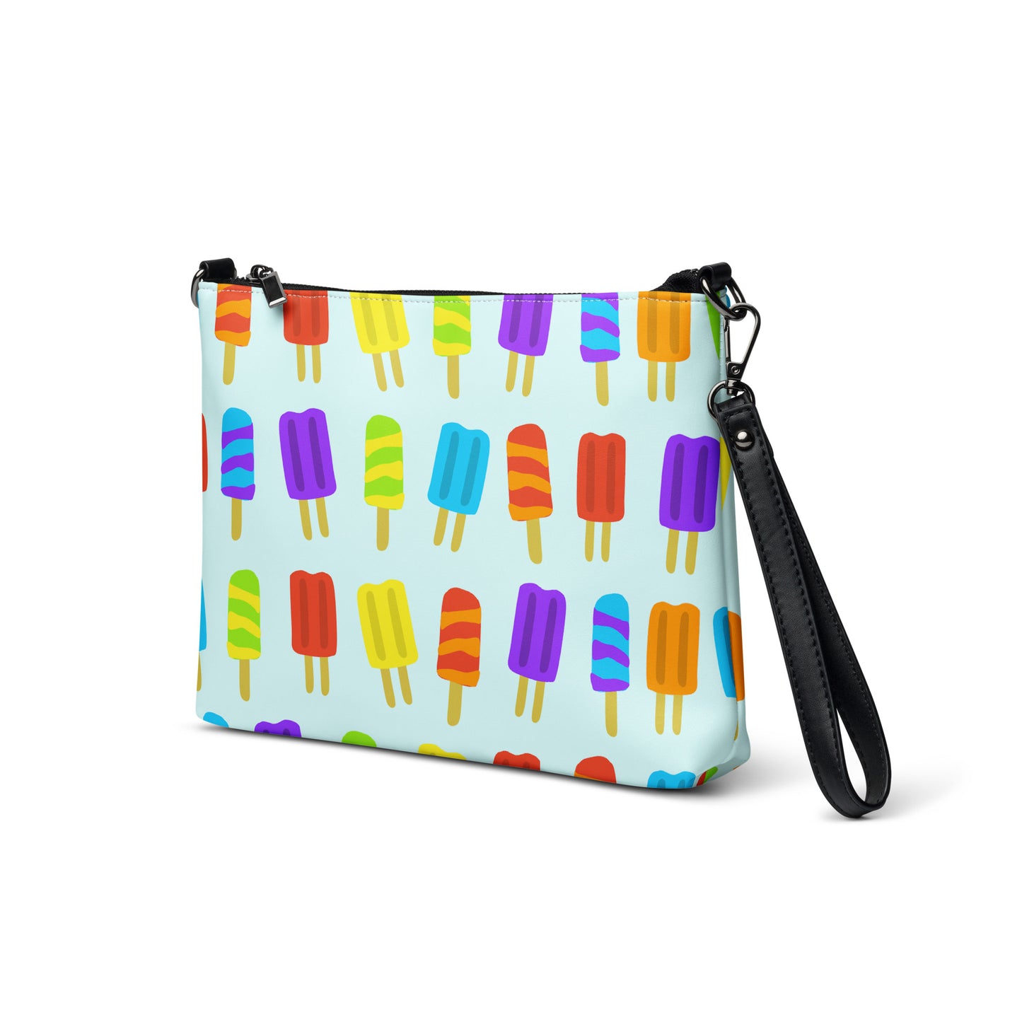 Summer Popsicles Purse Handbag all-over-print-crossbody-bag-white-left-front-668d9db9e9d6a