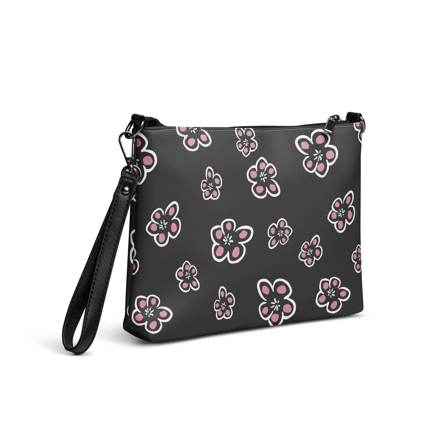 Flowering Plum Purse Handbag all-over-print-crossbody-bag-white-right-back-668d8b2c4df63