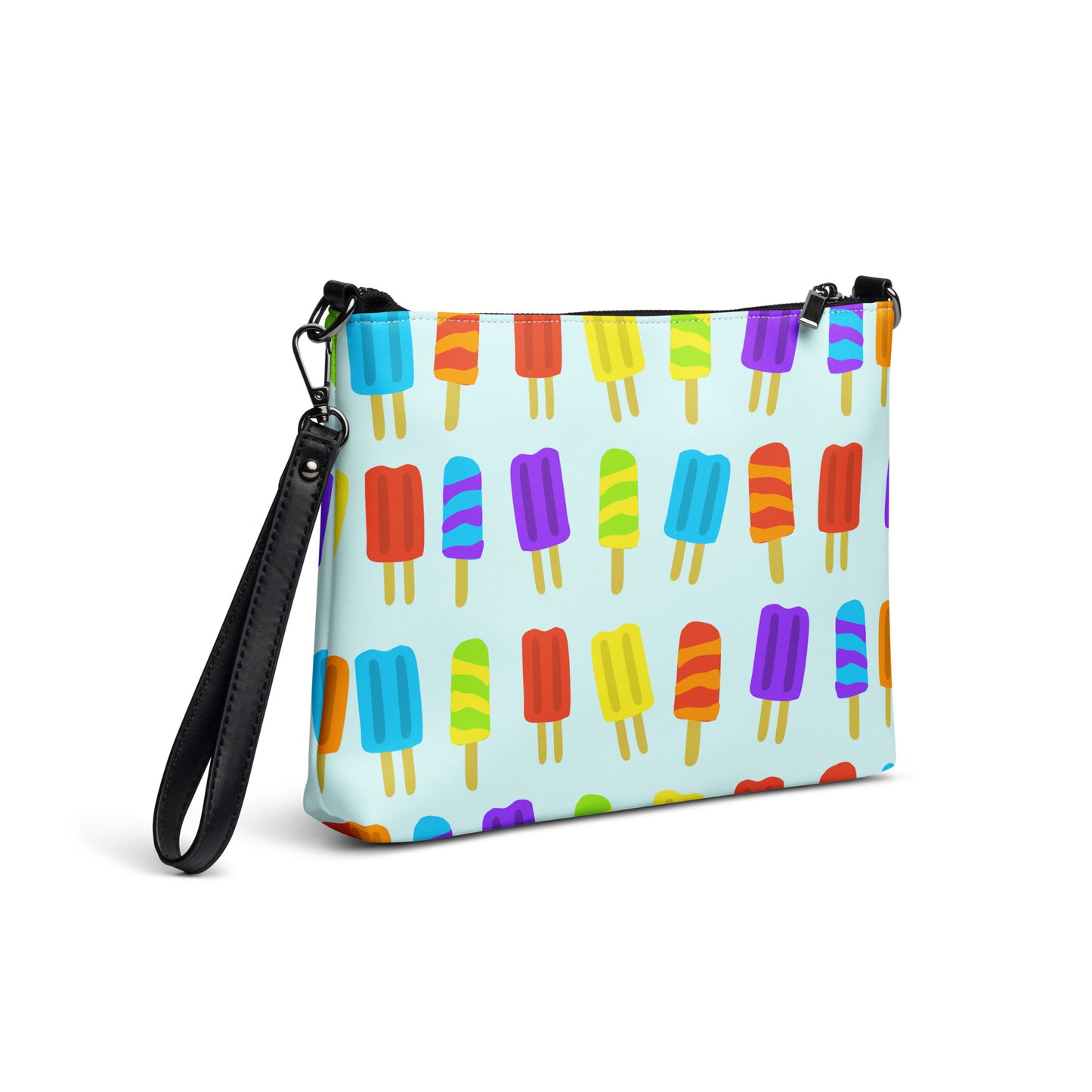 Summer Popsicles Purse Handbag all-over-print-crossbody-bag-white-right-back-668d9db9ea045