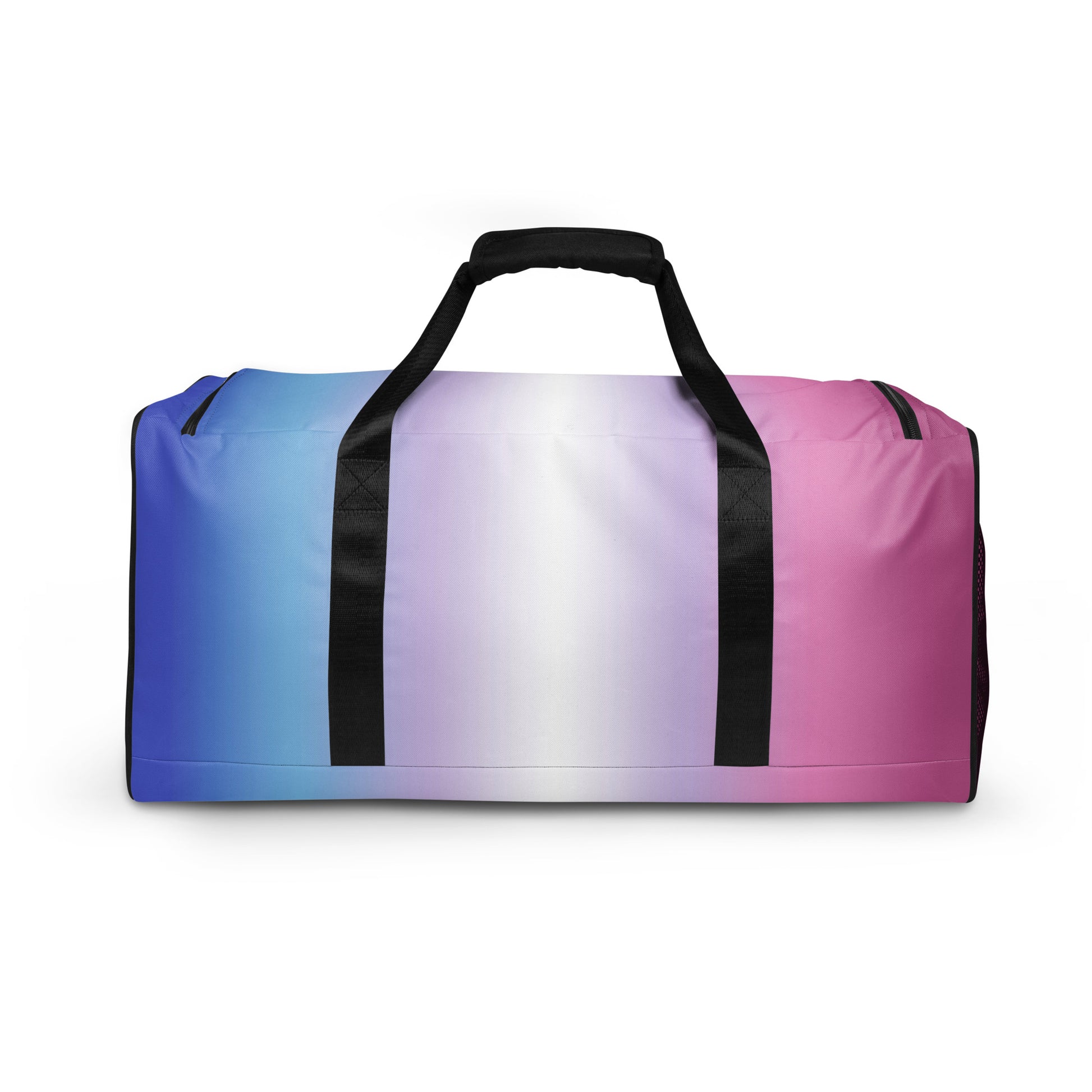 Bigender Pride Weekender Duffle Bag in Ombre all-over-print-duffle-bag-white-back-654bb9165f786