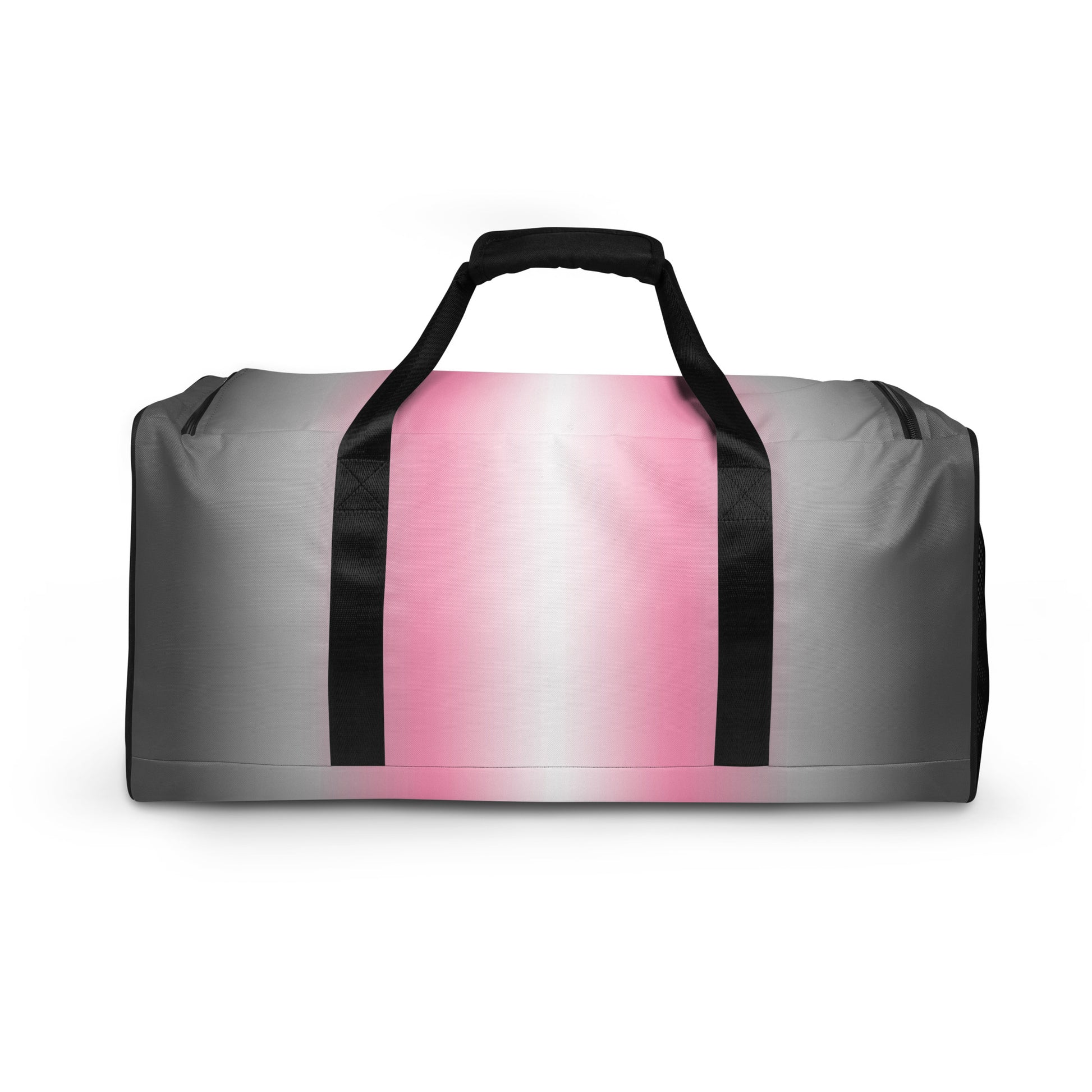 Demigirl Pride Weekender Duffel Bag in Ombre all-over-print-duffle-bag-white-back-654bb992d8774