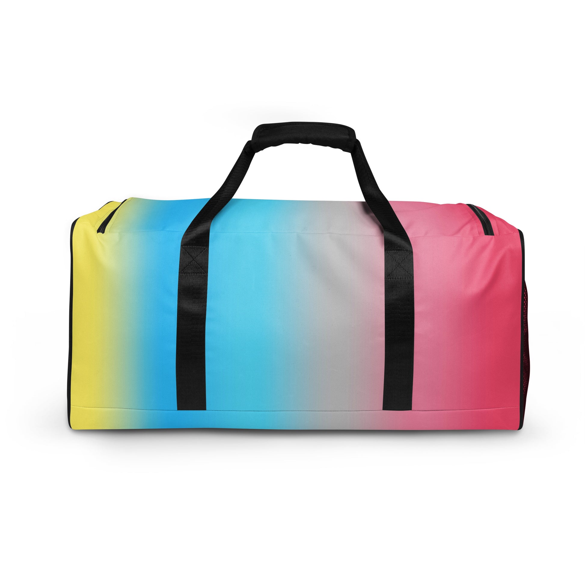 Genderflux Pride Weekender Duffel Bag in Ombre all-over-print-duffle-bag-white-back-654bba88f3140