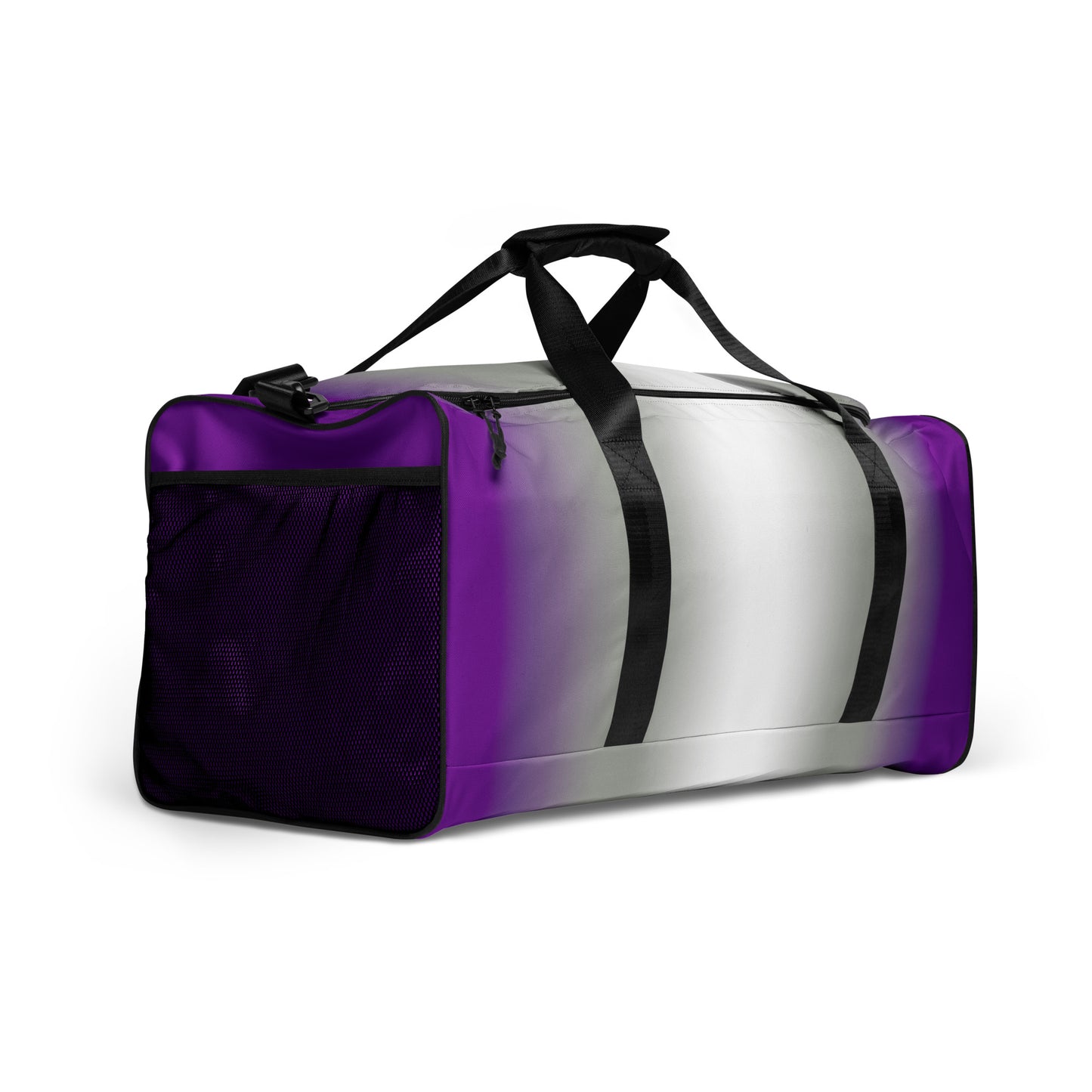 Greysexual Pride Weekender Duffel Bag in Ombre all-over-print-duffle-bag-white-right-front-654bbb35791be