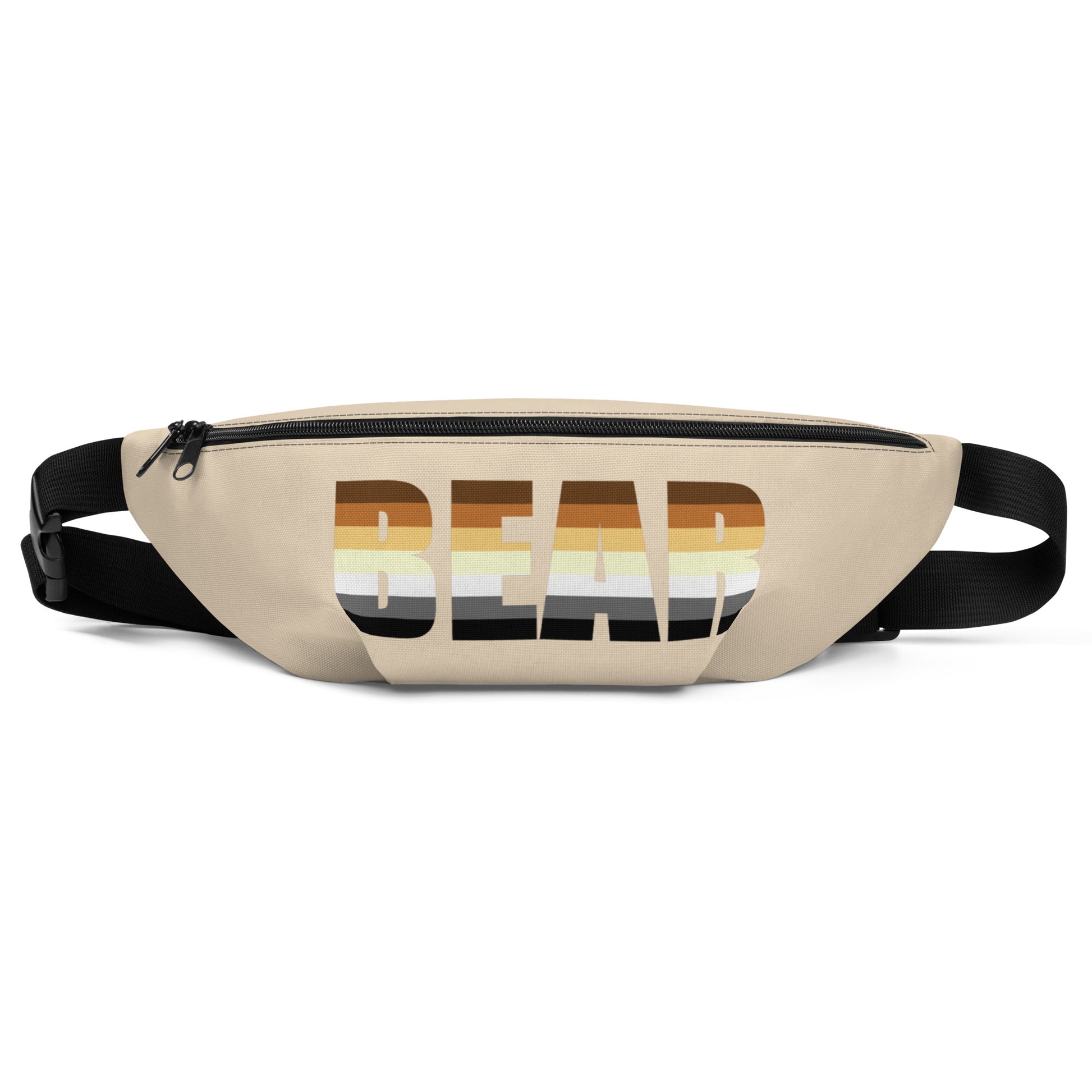 Gay Bear Pride Crossbody Fanny Pack - "Bear" Gay all-over-print-fanny-pack-white-front-64907d7d210c8