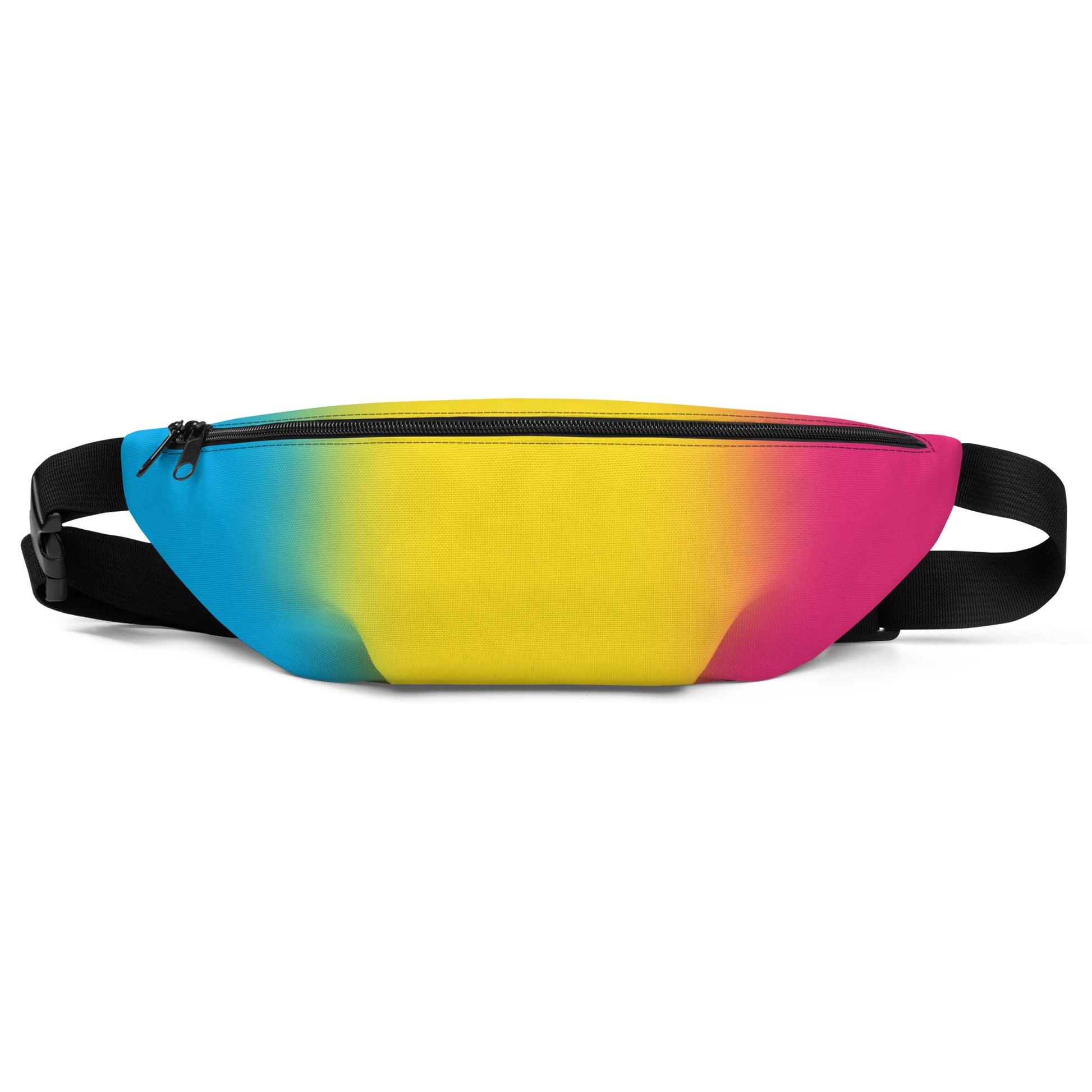 Pansexual Pan Pride Crossbody Fanny Pack - Ombre Pansexual all-over-print-fanny-pack-white-front-64908440444e8