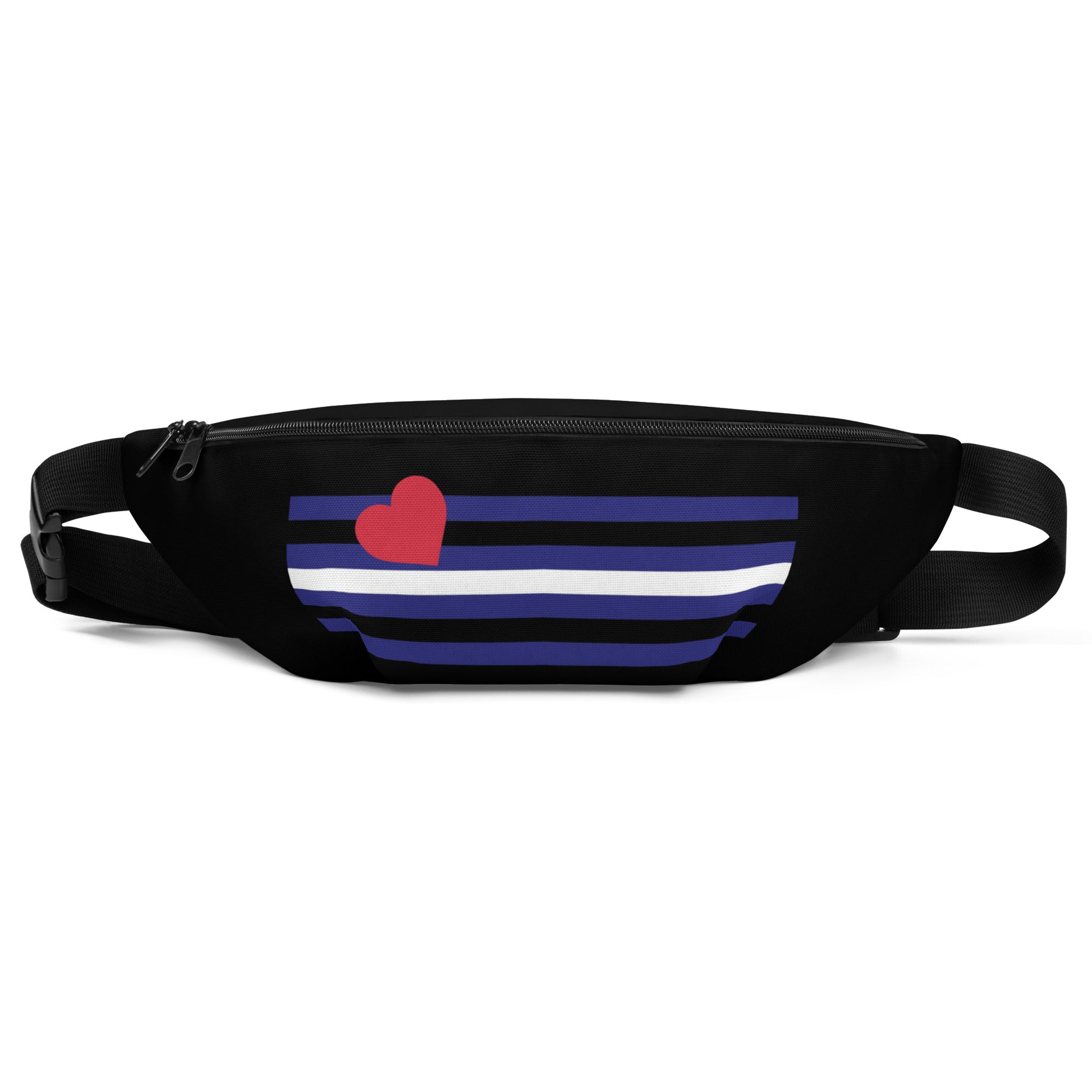 Leather Pride Flag Crossbody Fanny Pack M all-over-print-fanny-pack-white-front-649085d15291a