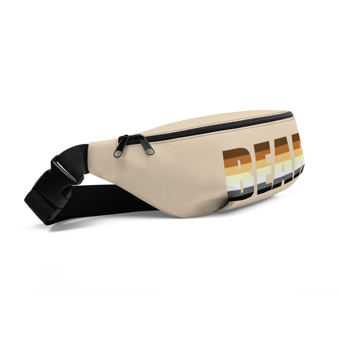 Gay Bear Pride Crossbody Fanny Pack - "Bear" all-over-print-fanny-pack-white-front-left-64907d7d236bc