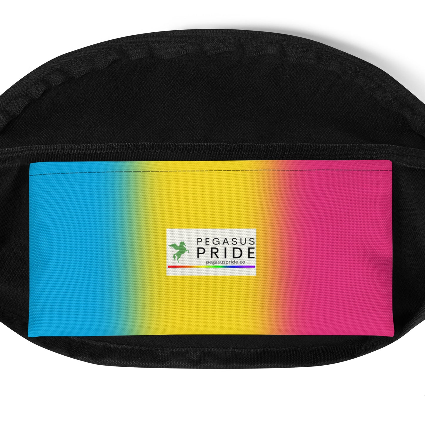 Pansexual Pan Pride Crossbody Fanny Pack - Ombre all-over-print-fanny-pack-white-pocket-64908440452f9