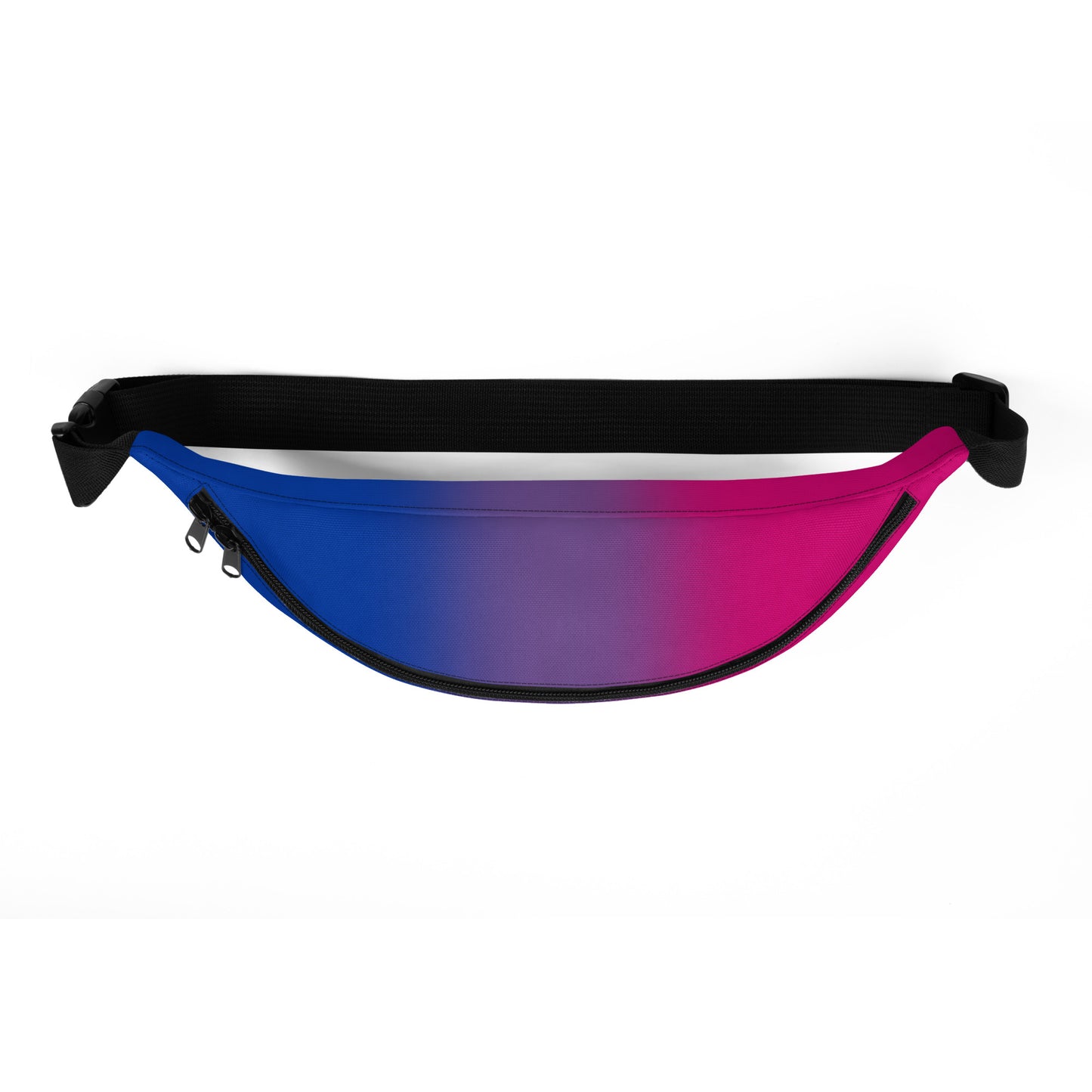 Bisexual Bi Pride Crossbody Fanny Pack in Ombre all-over-print-fanny-pack-white-top-64907dae54b3b