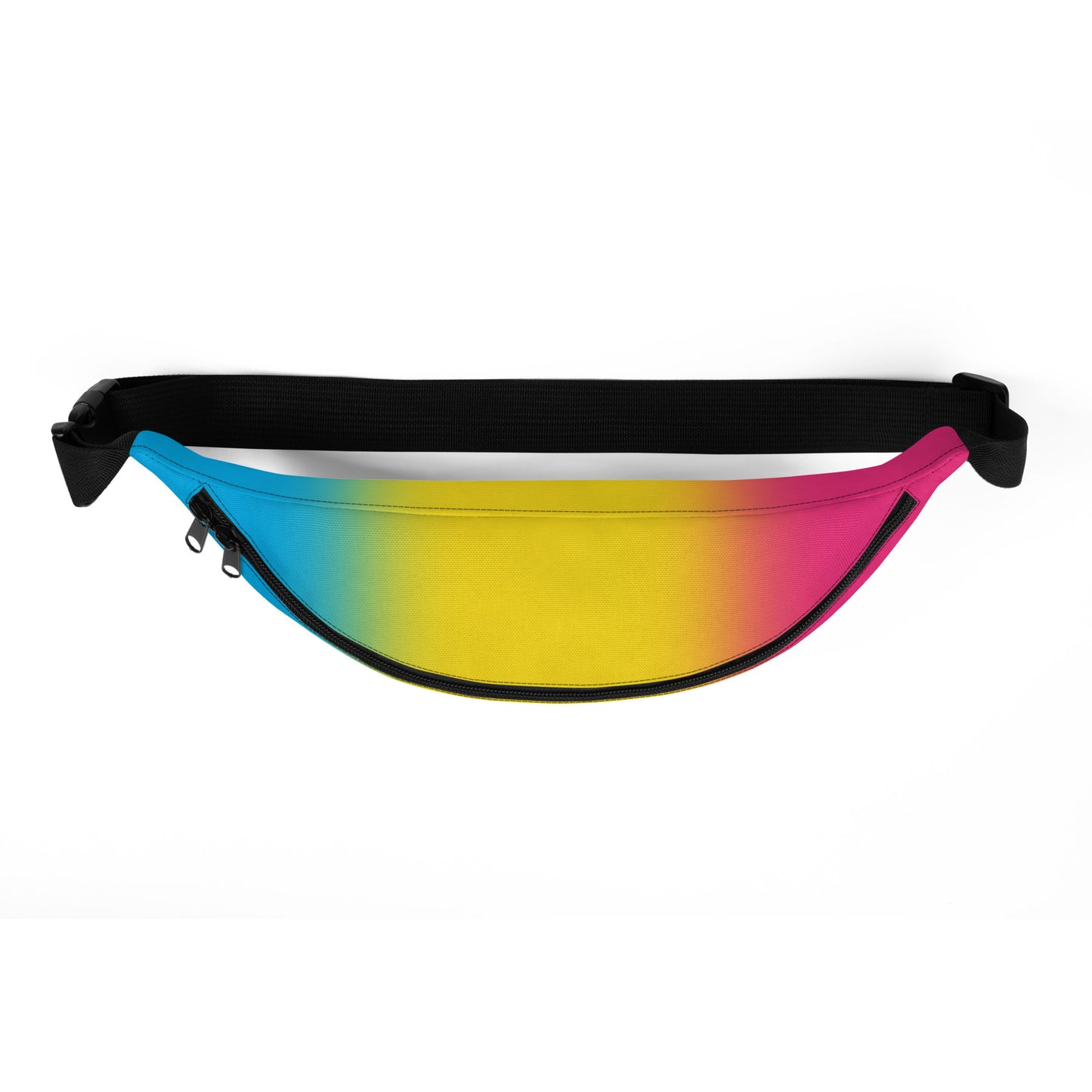 Pansexual Pan Pride Crossbody Fanny Pack - Ombre all-over-print-fanny-pack-white-top-6490844045222