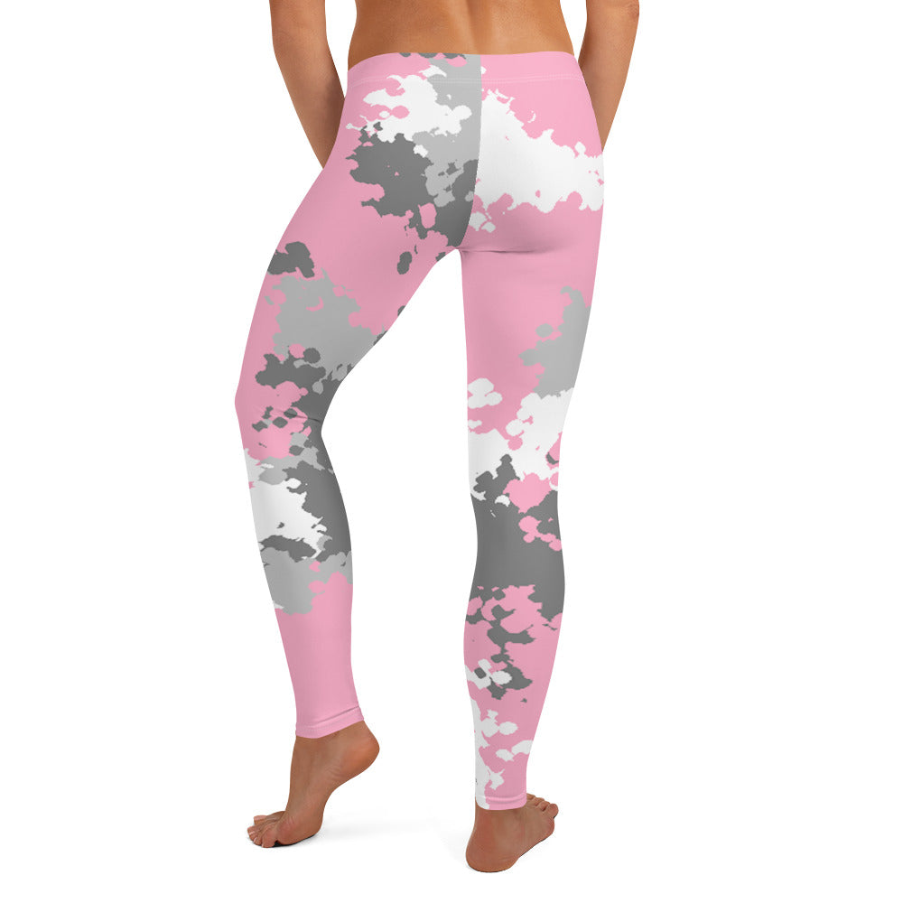 Demigirl Pride Women's Leggings Yoga Pants in Camo all-over-print-leggings-white-back-64cc40eecd70f