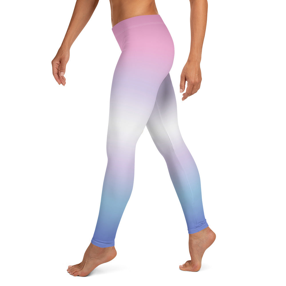 Bigender Pride Women's Leggings Yoga Pants in Ombre all-over-print-leggings-white-left-64ca8f92b0ed8