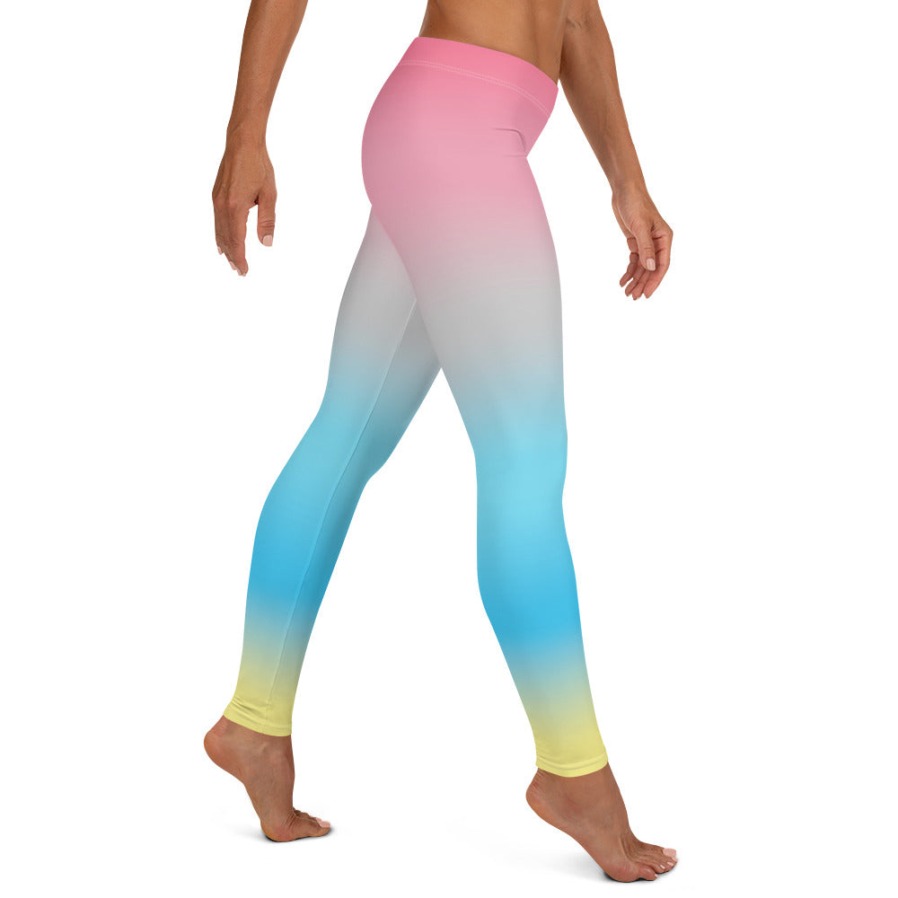 Genderflux Pride Women's Leggings Yoga Pants - Ombre all-over-print-leggings-white-right-64cae3acf1153