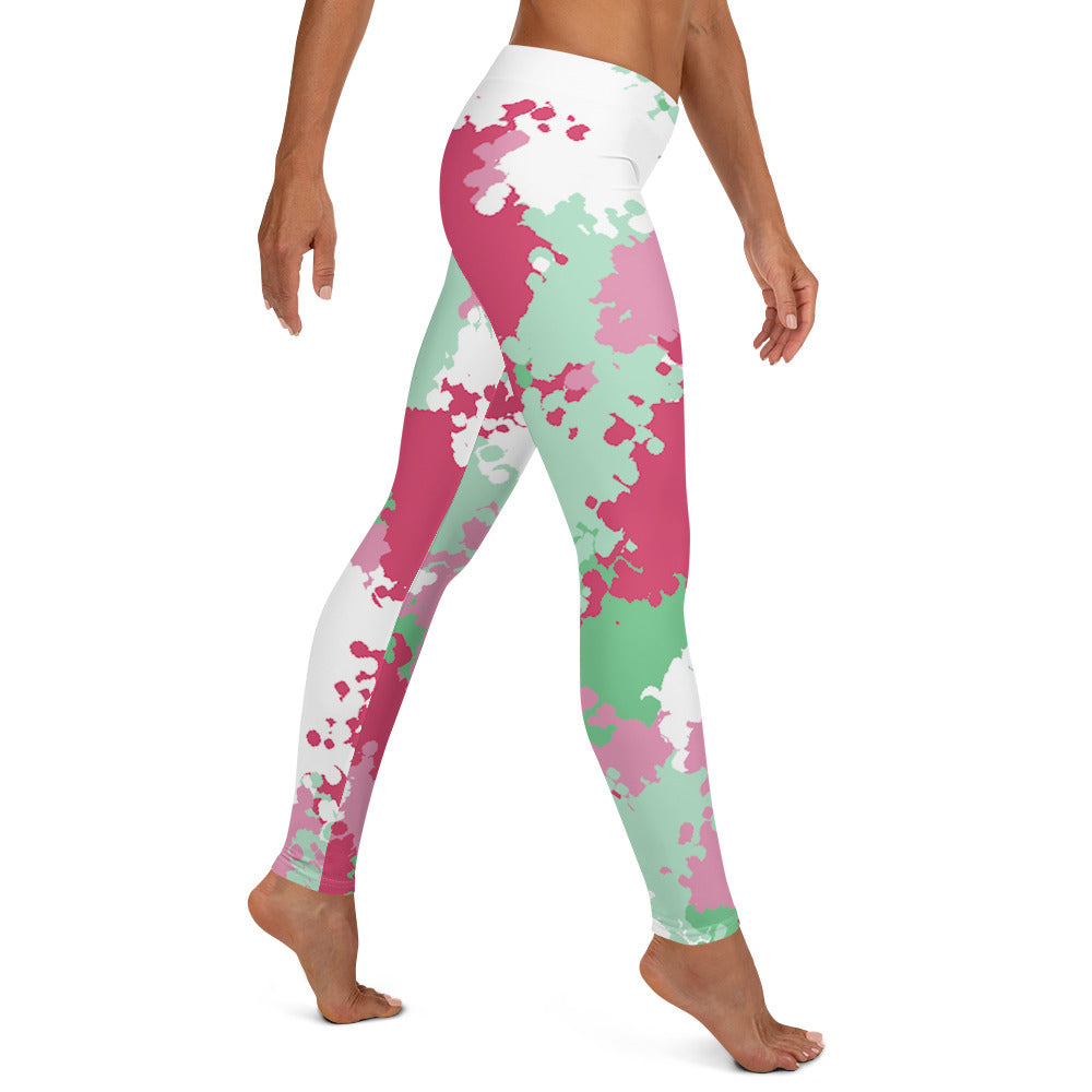 Abrosexual Pride Women's Leggings Yoga Pants in Camo all-over-print-leggings-white-right-64cc47166dc63