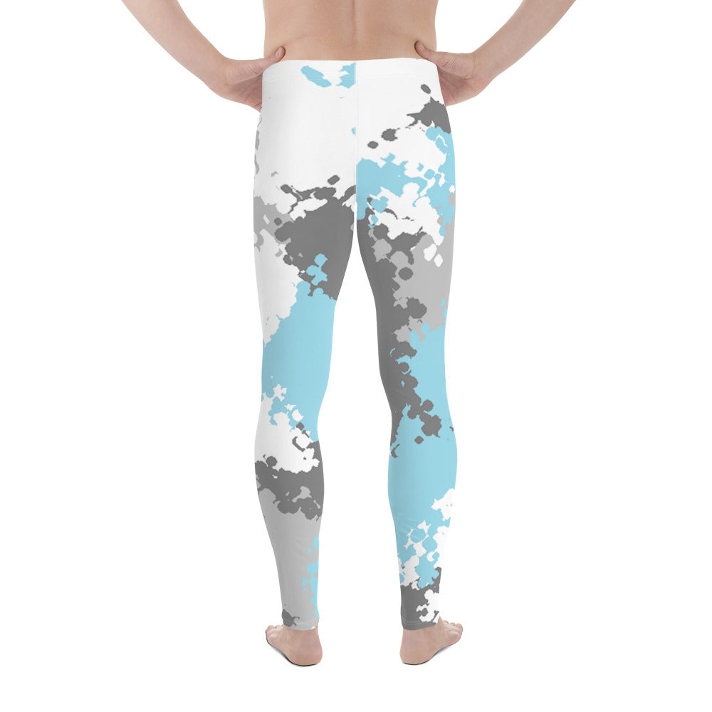 Demiboy Pride Men's Leggings Yoga Pants in Camo all-over-print-mens-leggings-white-back-64cc4166be729