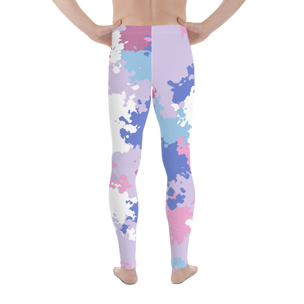 Bigender Pride Men's Leggings in Camo all-over-print-mens-leggings-white-back-64cc427f5326d