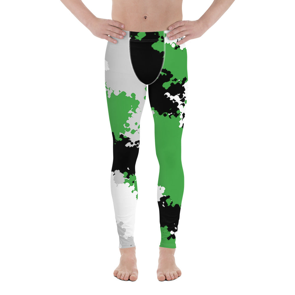 Demiromantic Pride Men's Leggings Yoga Pants in Camo Demiromantic all-over-print-mens-leggings-white-front-64cc4064c4f0e