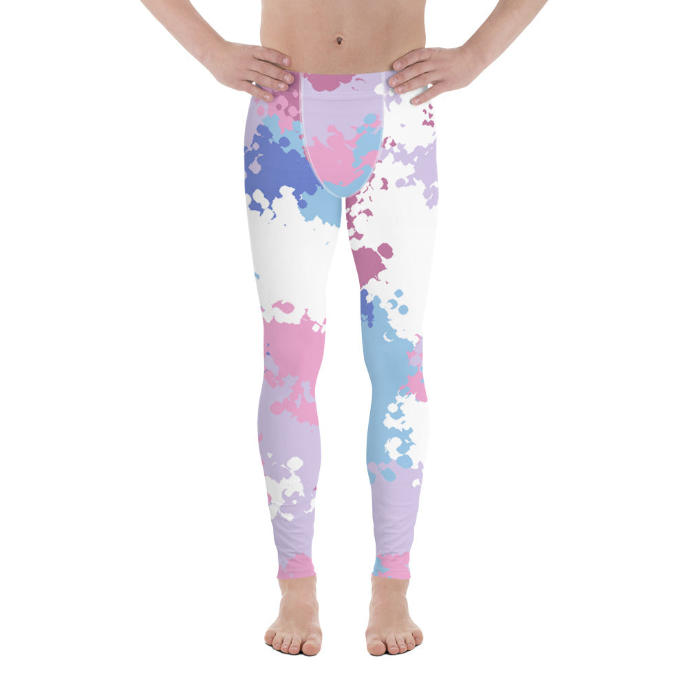 Bigender Pride Men's Leggings in Camo Bigender all-over-print-mens-leggings-white-front-64cc427f513a3