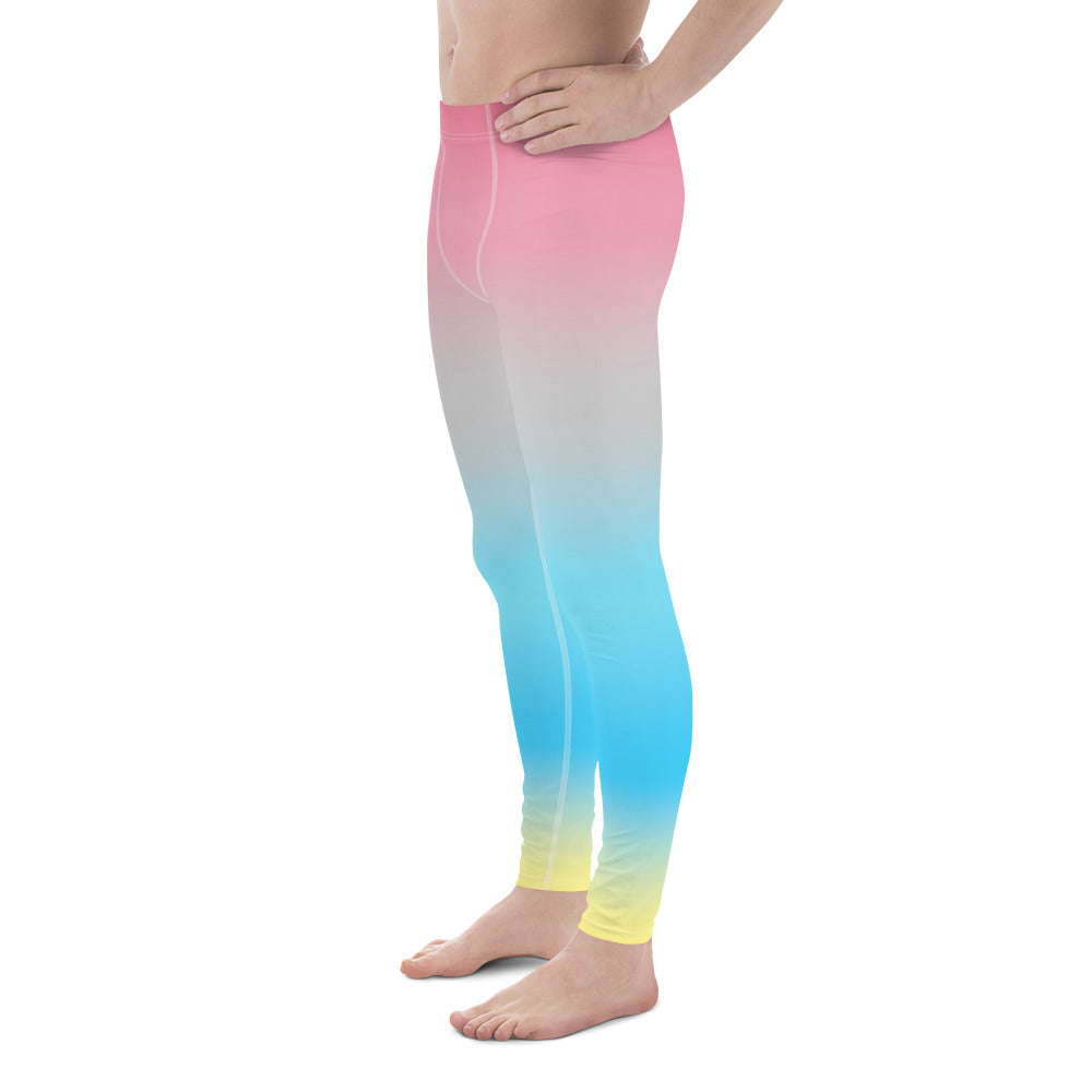 Genderflux Pride Men's Leggings - Ombre all-over-print-mens-leggings-white-left-64cae4238f95c