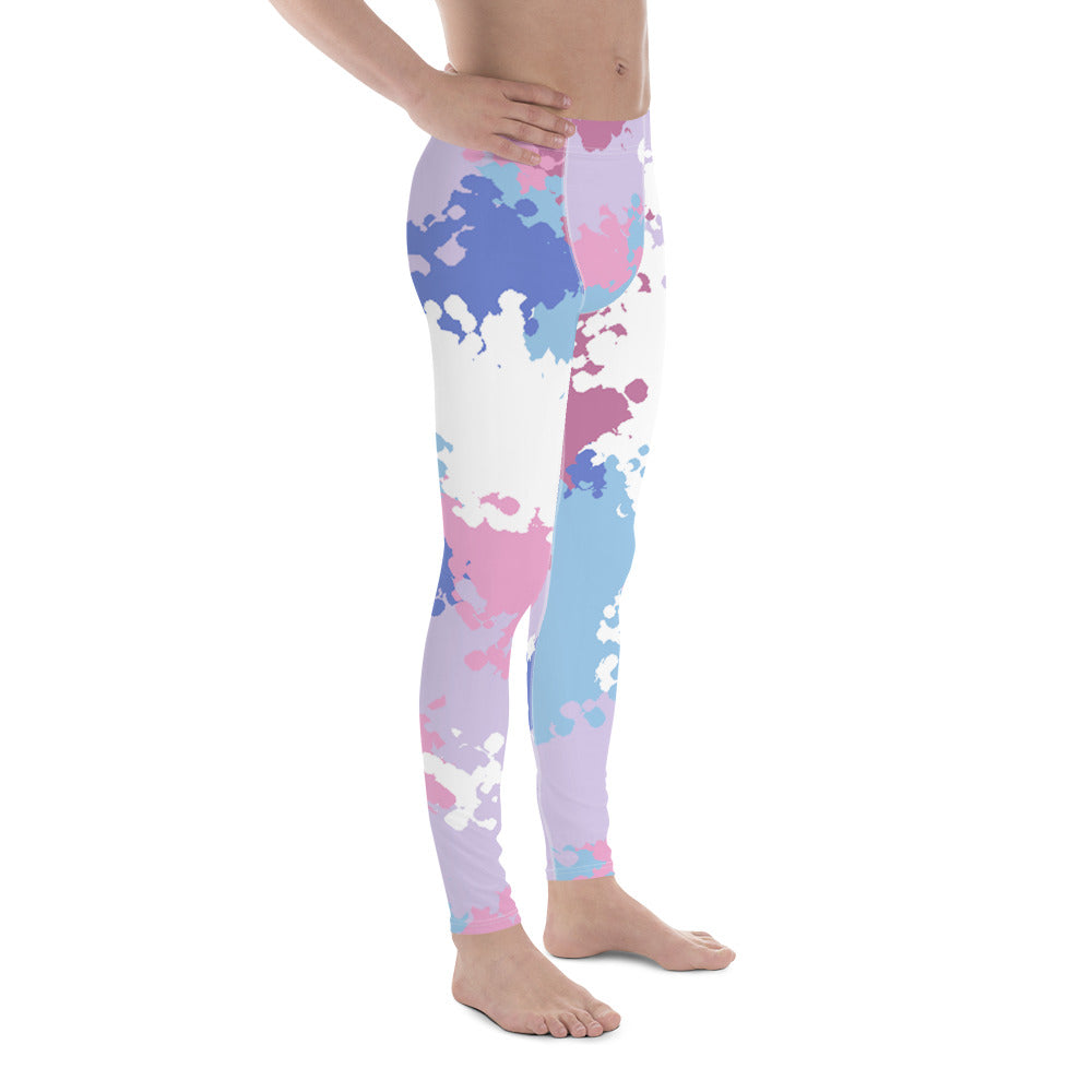 Bigender Pride Men's Leggings in Camo all-over-print-mens-leggings-white-right-64cc427f53404