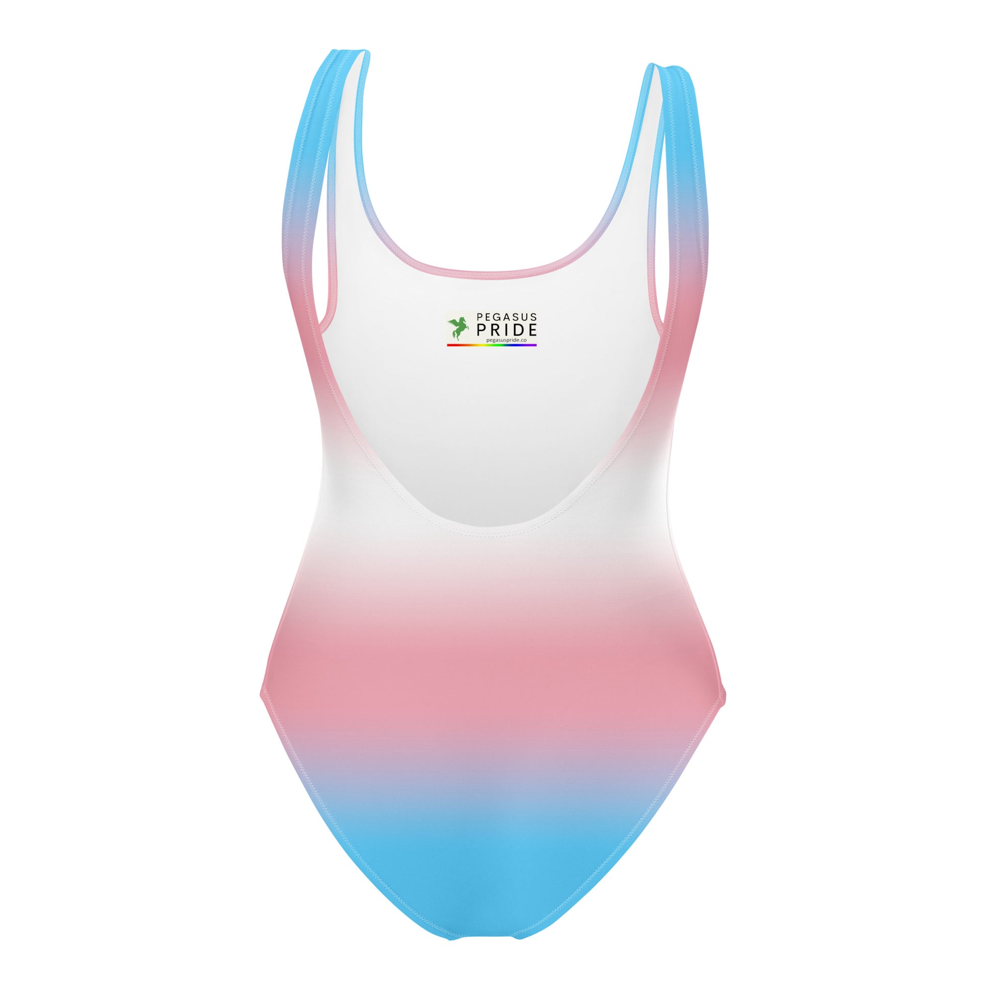 Transgender Trans Pride Recycled Padded Bikini Top Sports Bra - Ombre