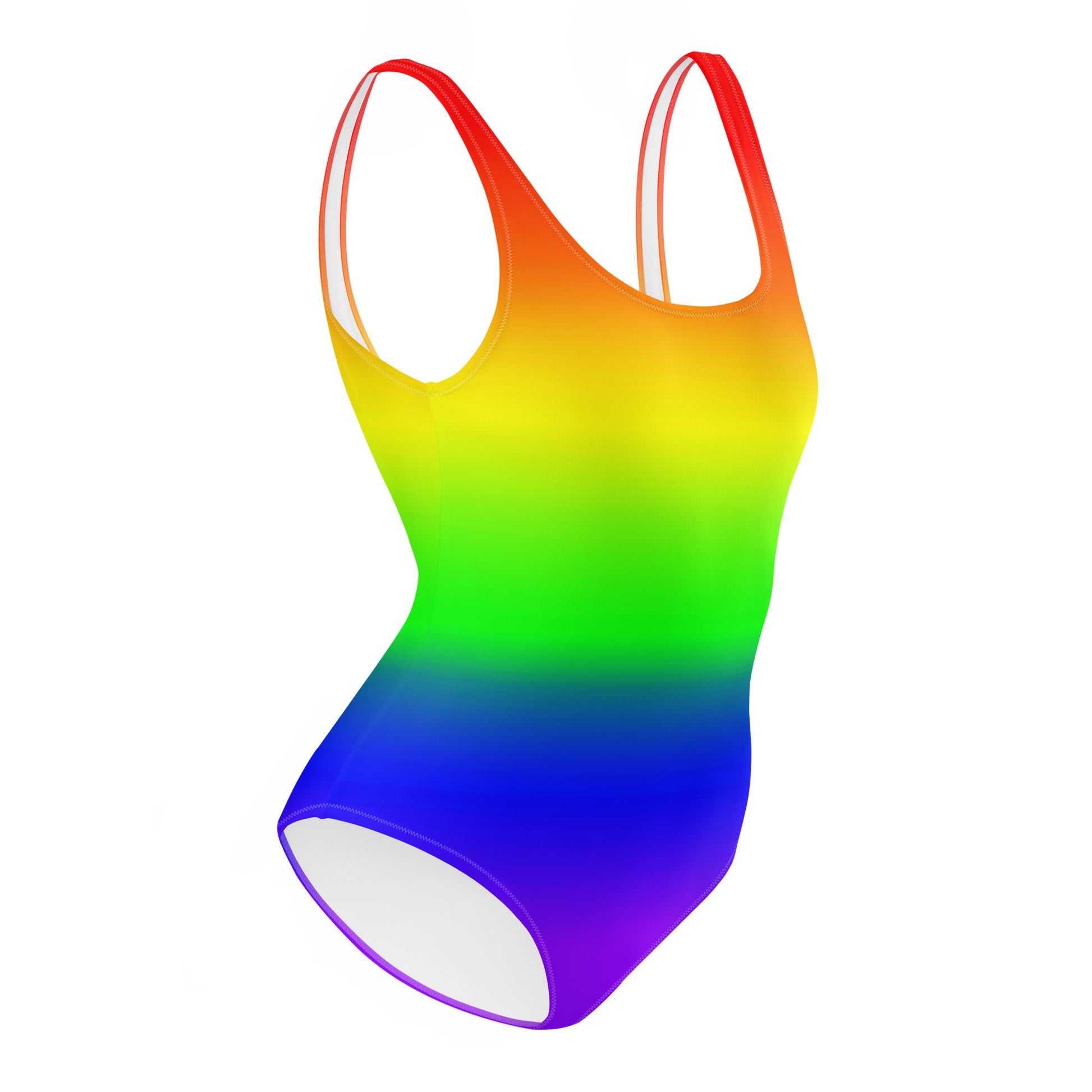 LGBTQ Pride Rainbow One-Piece Swimsuit all-over-print-one-piece-swimsuit-white-right-65cbeca5e34af