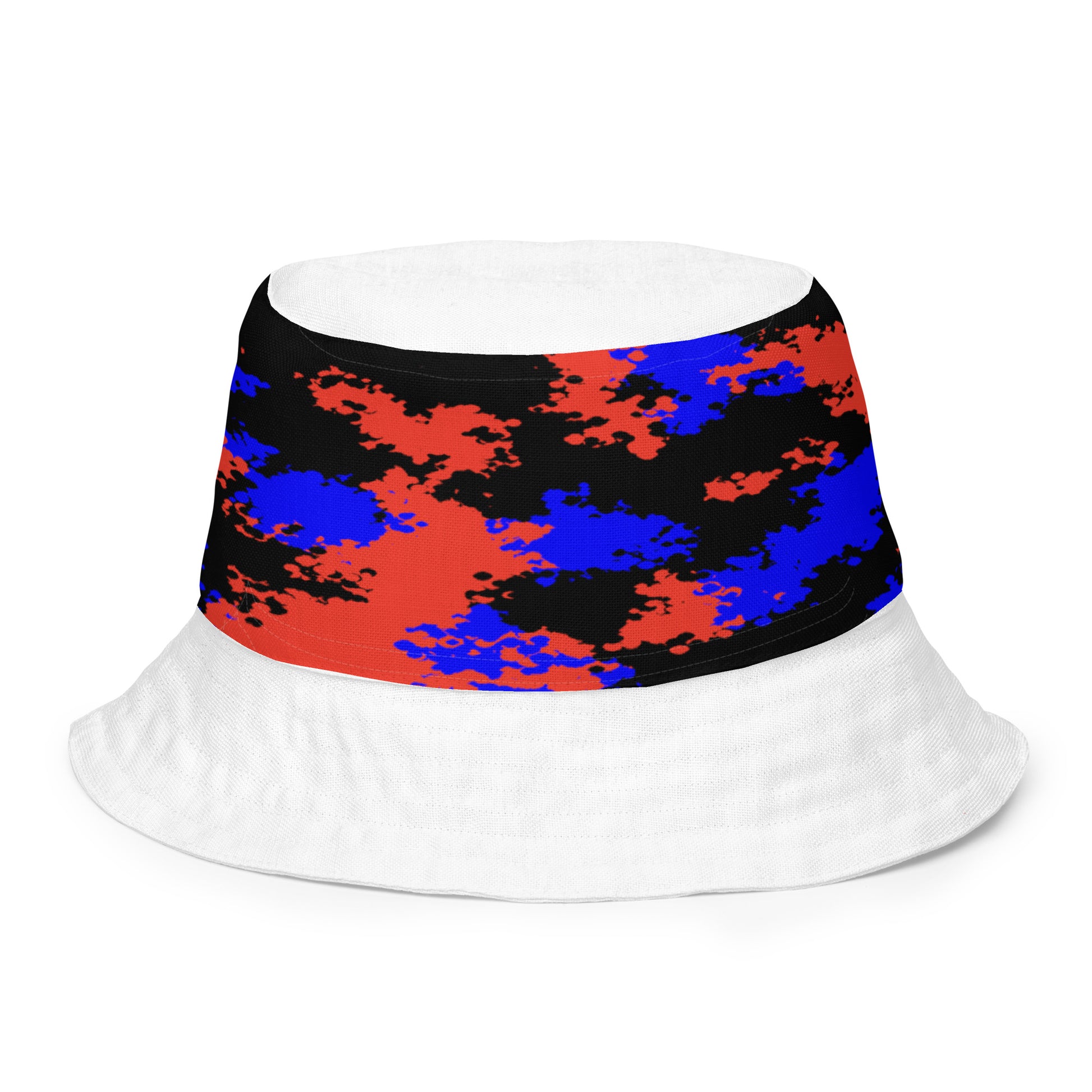 Polyamorous Polyamory Pride Reversible Bucket Hat - Camouflage all-over-print-reversible-bucket-hat-white-back-inside-64c7055bcf222