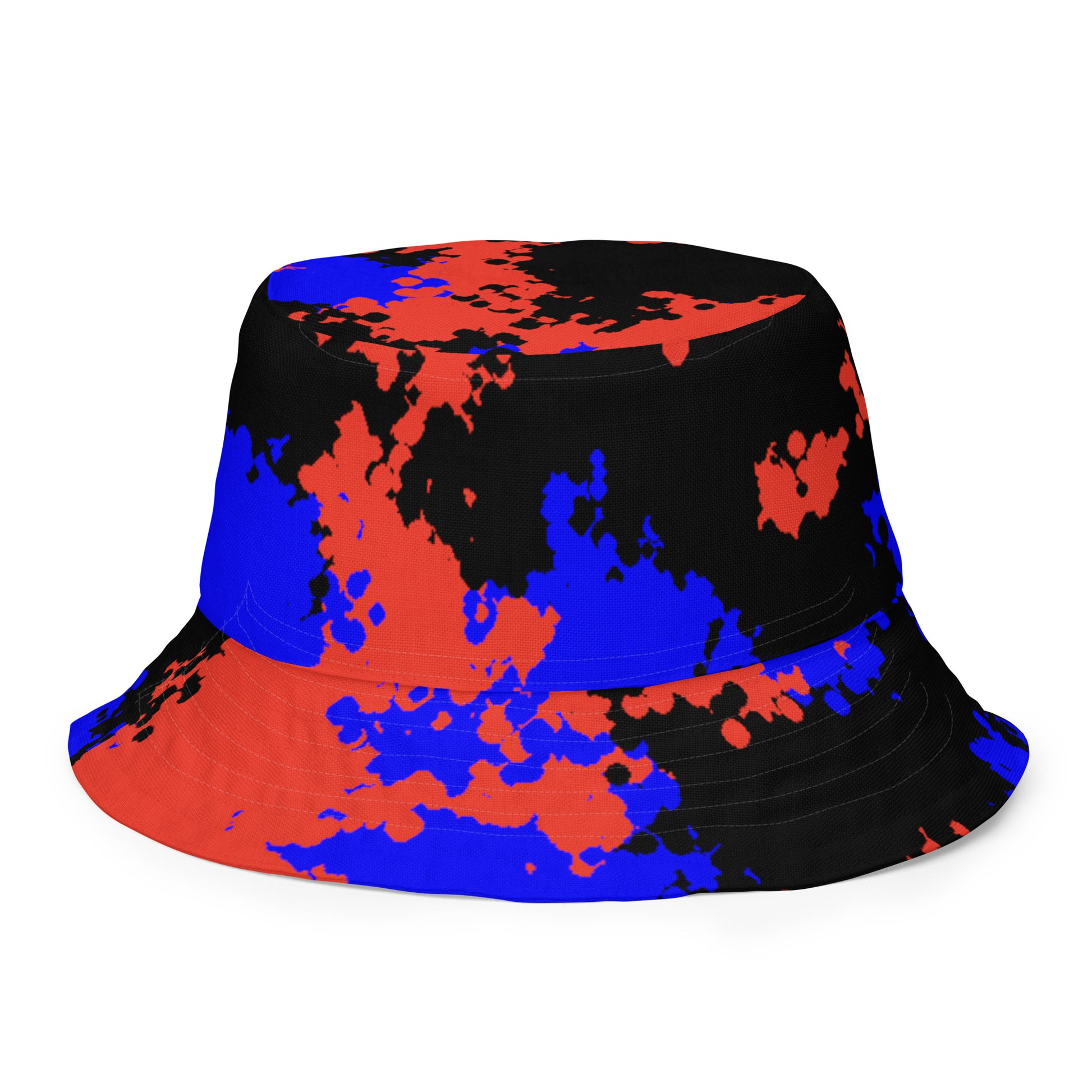 Polyamorous Polyamory Pride Reversible Bucket Hat - Camouflage all-over-print-reversible-bucket-hat-white-back-outside-64c7055bcf117