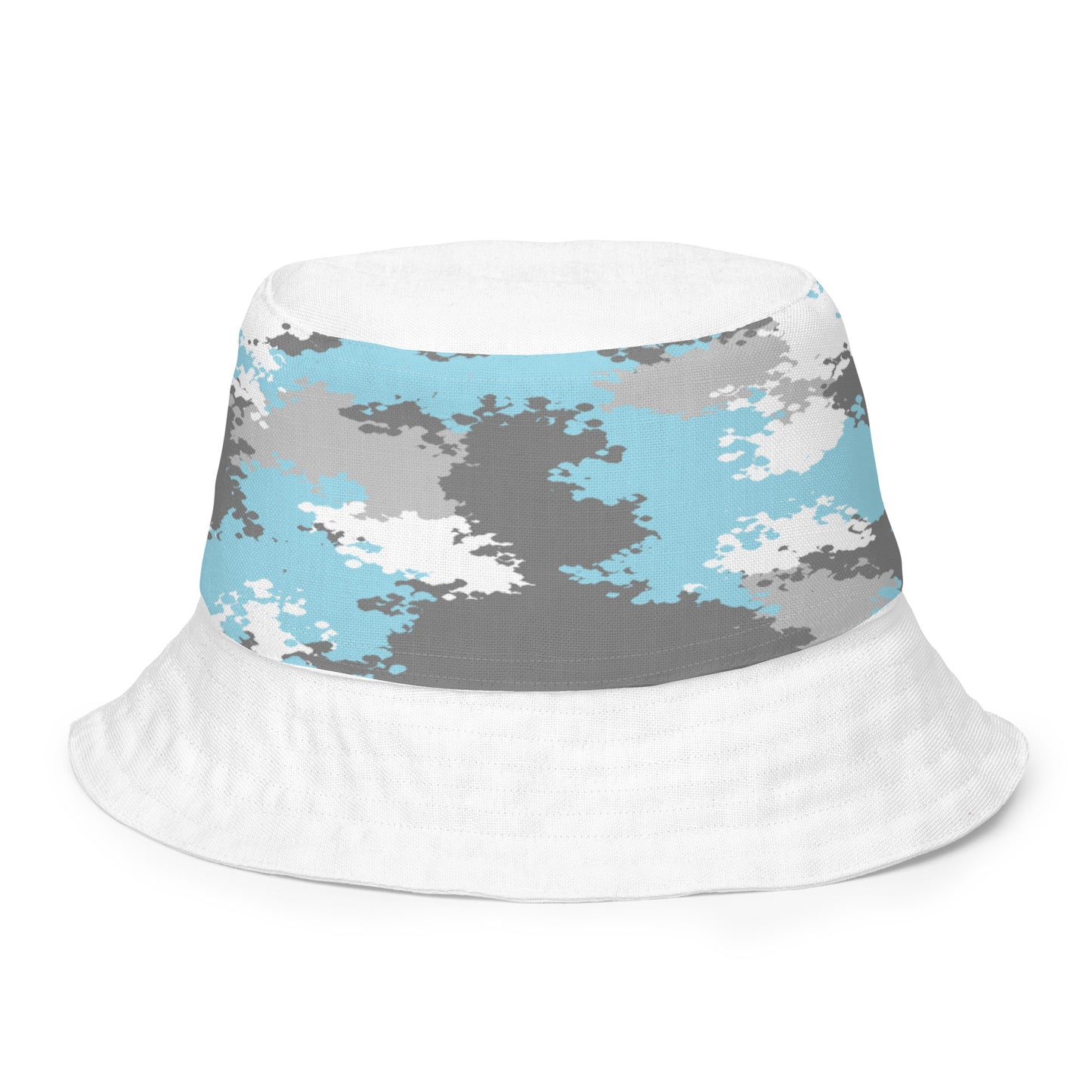 Demiboy Pride Reversible Bucket Hat in Camo all-over-print-reversible-bucket-hat-white-front-inside-64c70536ea849