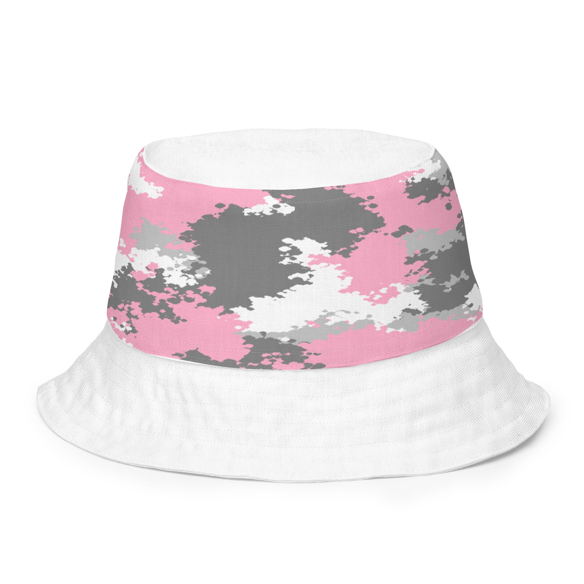 Demigirl Pride Reversible Bucket Hat - Camo all-over-print-reversible-bucket-hat-white-front-inside-64c705acb2ecc