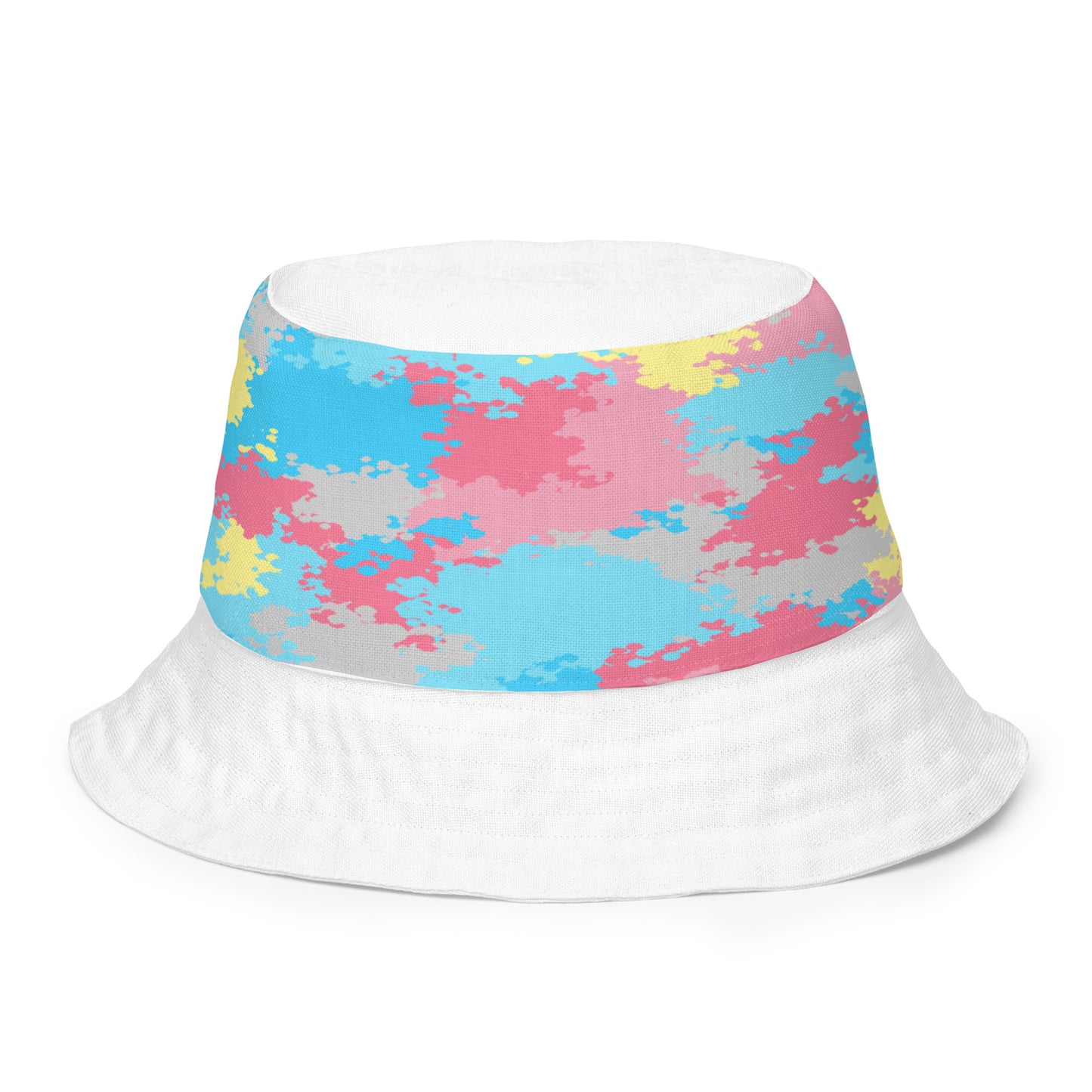 Genderflux Pride Reversible Bucket Hat - Camo all-over-print-reversible-bucket-hat-white-front-inside-64c70a633ee0a