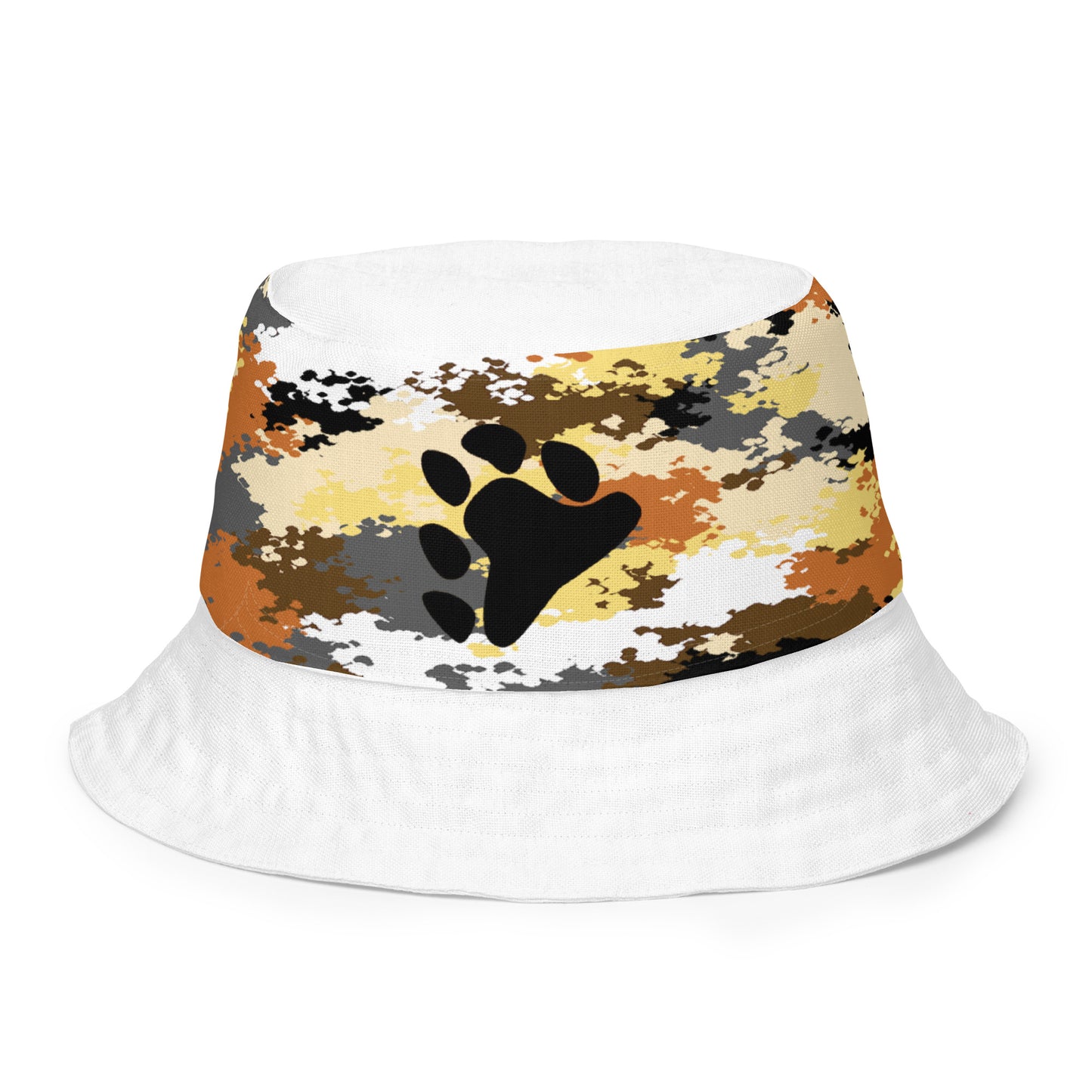 Gay Bear Pride Reversible Bucket Hat - Camo all-over-print-reversible-bucket-hat-white-front-inside-64c70d76deb26