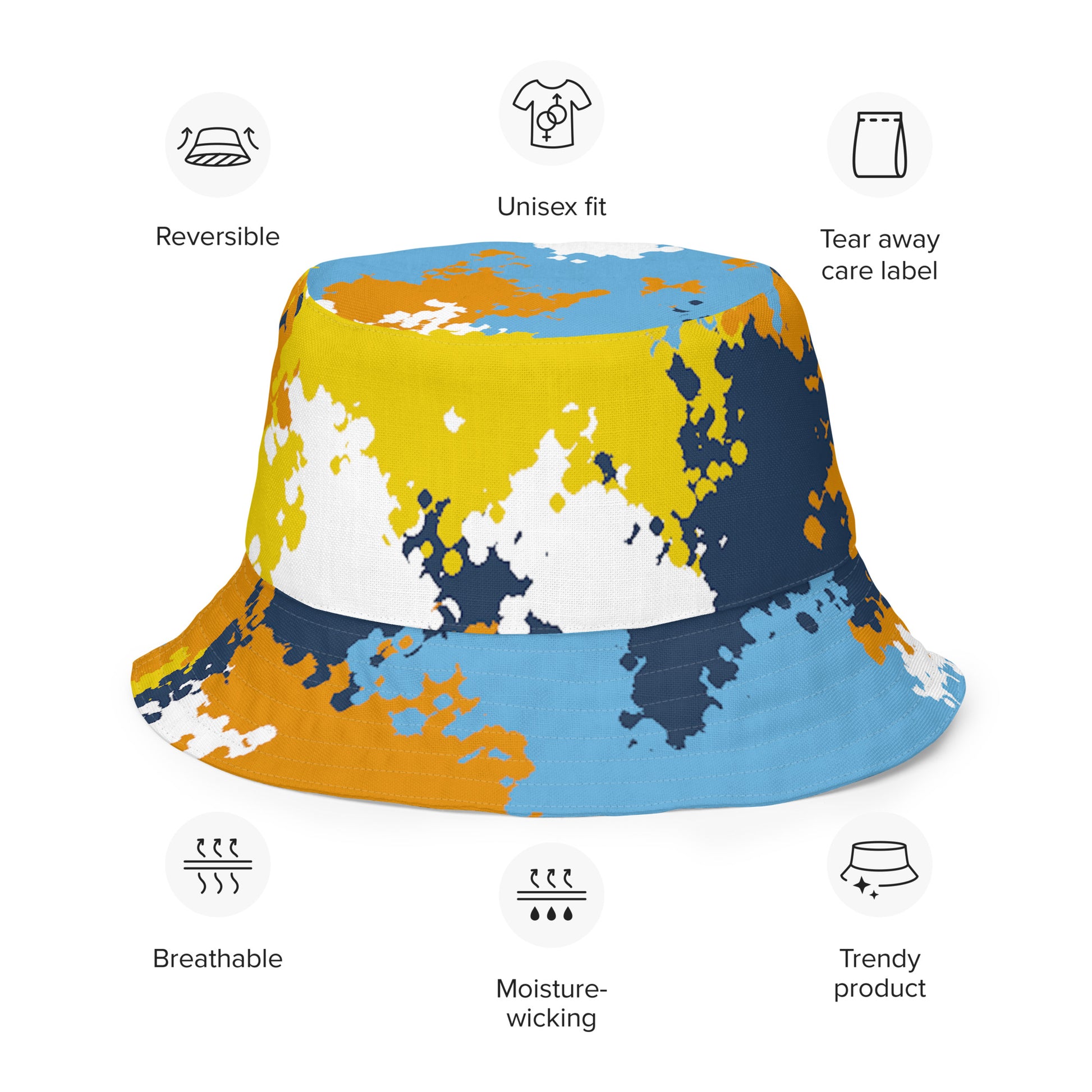 Aroace Pride Reversible Bucket Hat - Camo all-over-print-reversible-bucket-hat-white-front-outside-64c6ffeb8486e