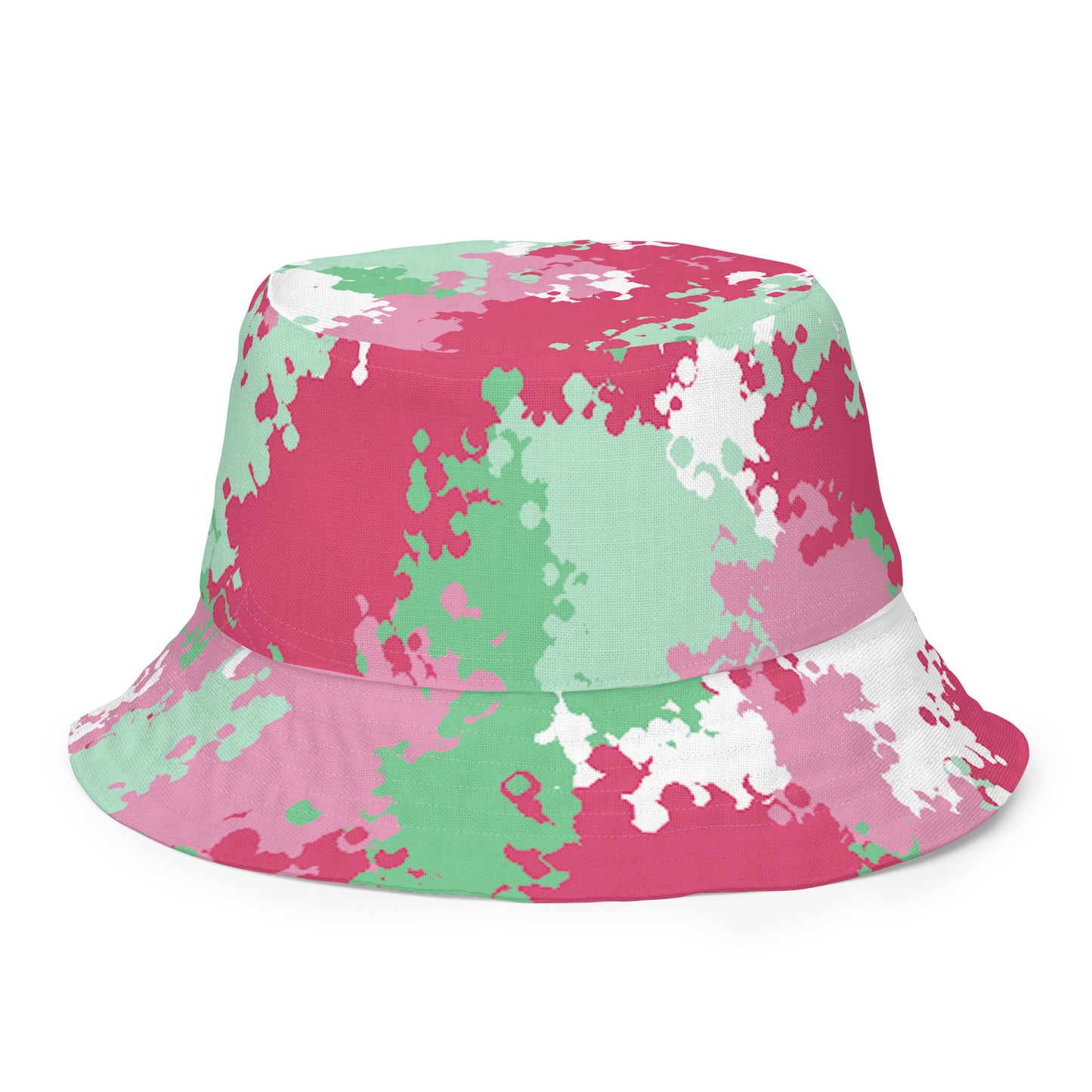 Abrosexual Pride Reversible Bucket Hat in Camo Abrosexual Multi all-over-print-reversible-bucket-hat-white-front-outside-64c70111af141