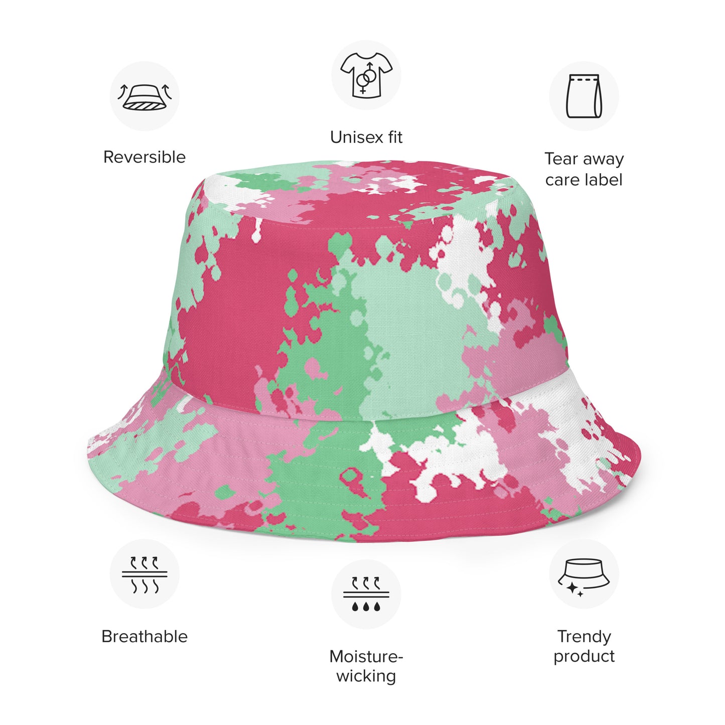 Abrosexual Pride Reversible Bucket Hat in Camo all-over-print-reversible-bucket-hat-white-front-outside-64c70111b00b4