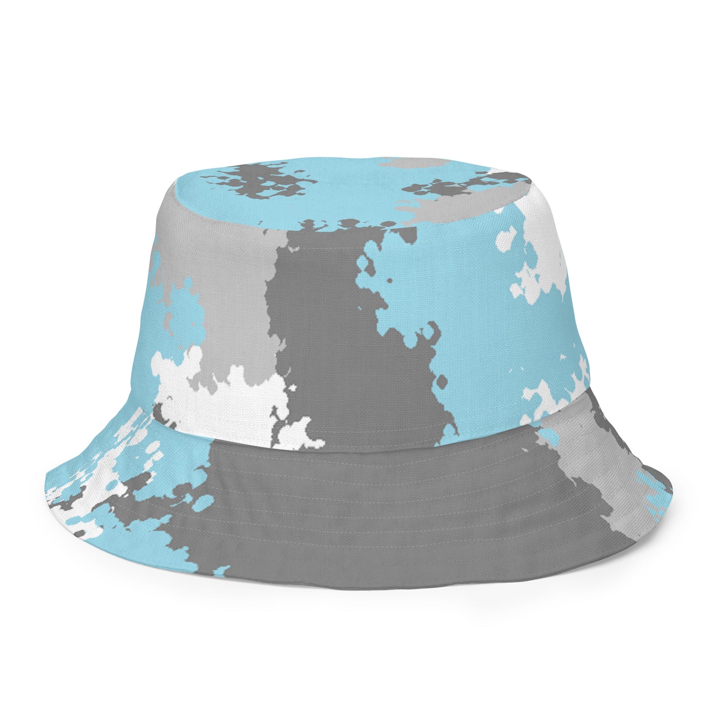 Demiboy Pride Reversible Bucket Hat in Camo Demiboy all-over-print-reversible-bucket-hat-white-front-outside-64c70536e989d