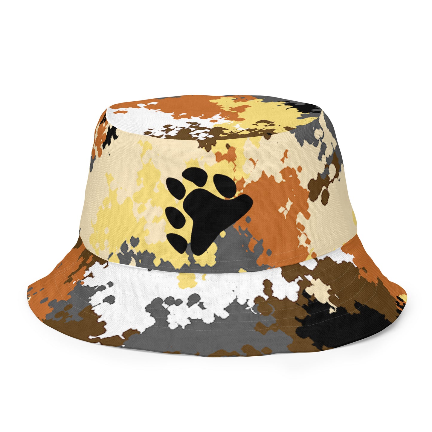 Gay Bear Pride Reversible Bucket Hat - Camo Gay (MLM) all-over-print-reversible-bucket-hat-white-front-outside-64c70d76dda65