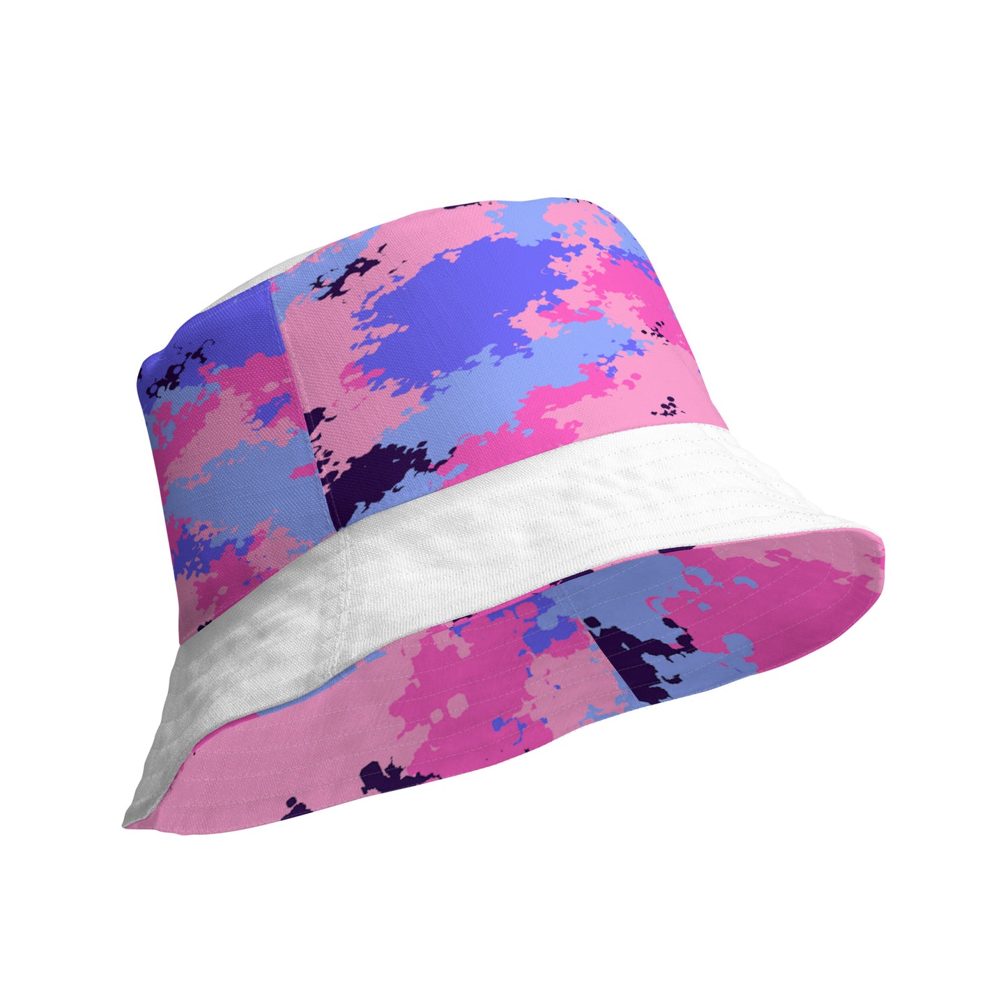 Omnisexual Pride Reversible Bucket Hat - Camouflage all-over-print-reversible-bucket-hat-white-product-details-inside-64c70b00888f5