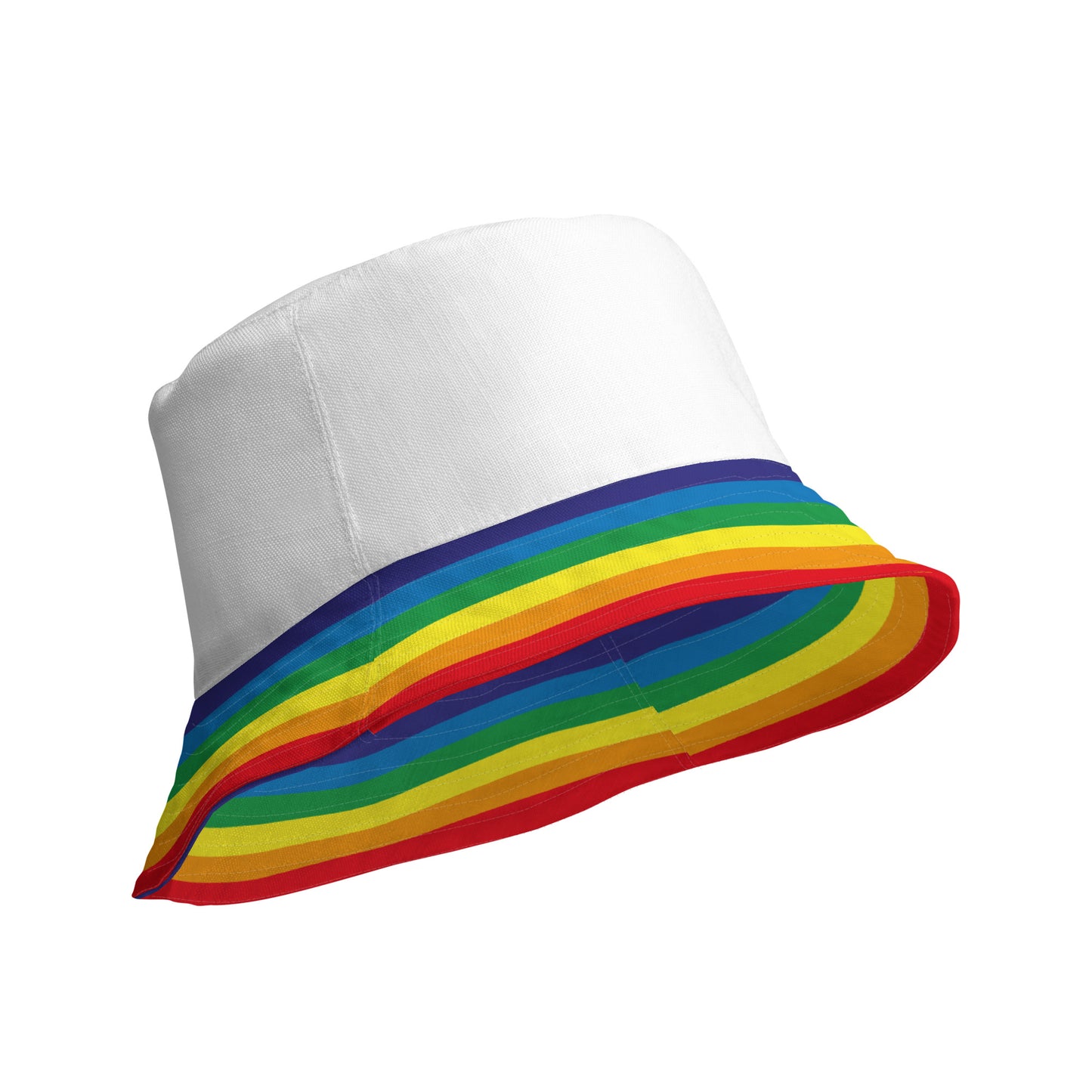 LGBTQ Pride Reversible Bucket Hat - Black White Pride all-over-print-reversible-bucket-hat-white-product-details-outside-648f554a77565