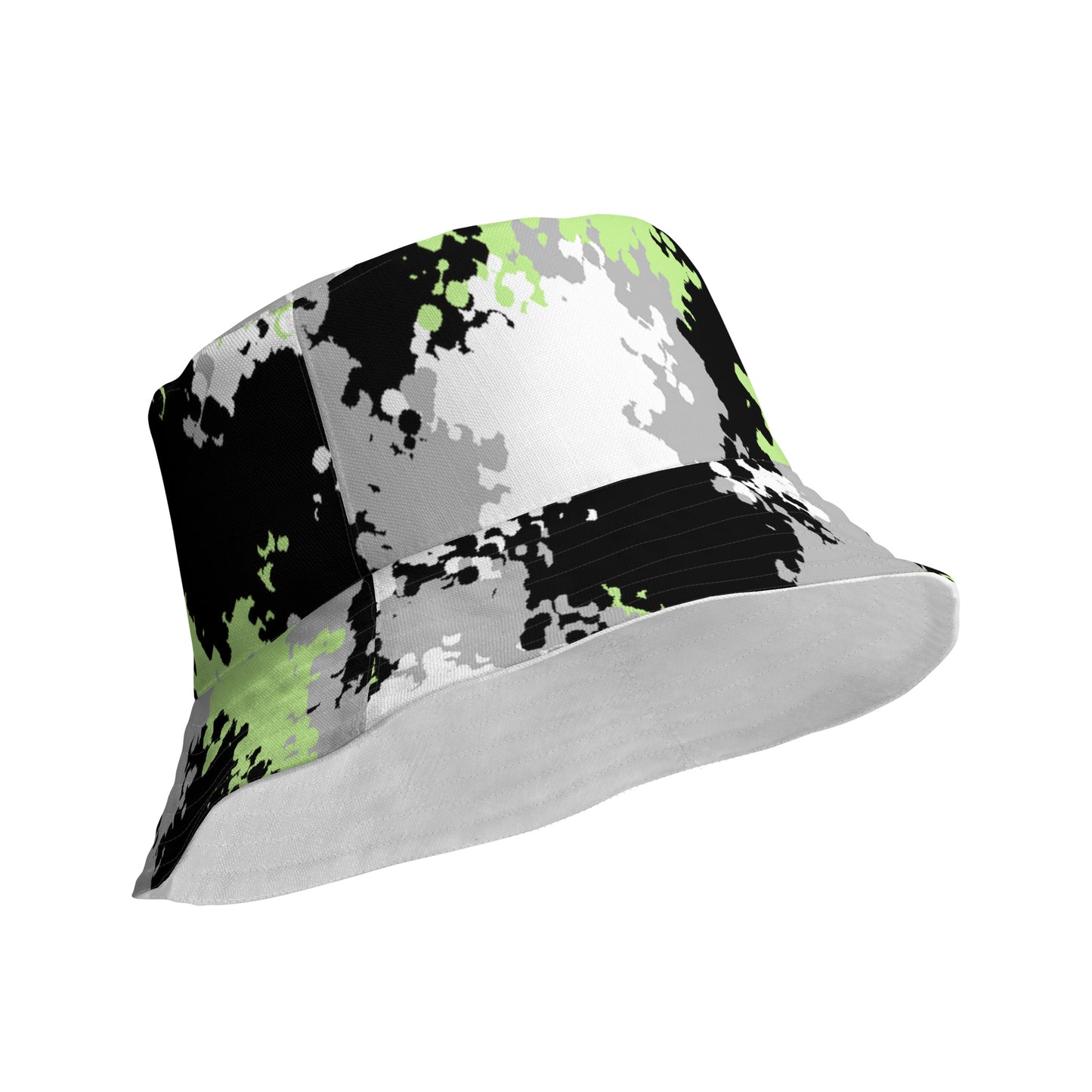 Agender Pride Reversible Bucket Hat in Ombre all-over-print-reversible-bucket-hat-white-product-details-outside-64c6ff848170f