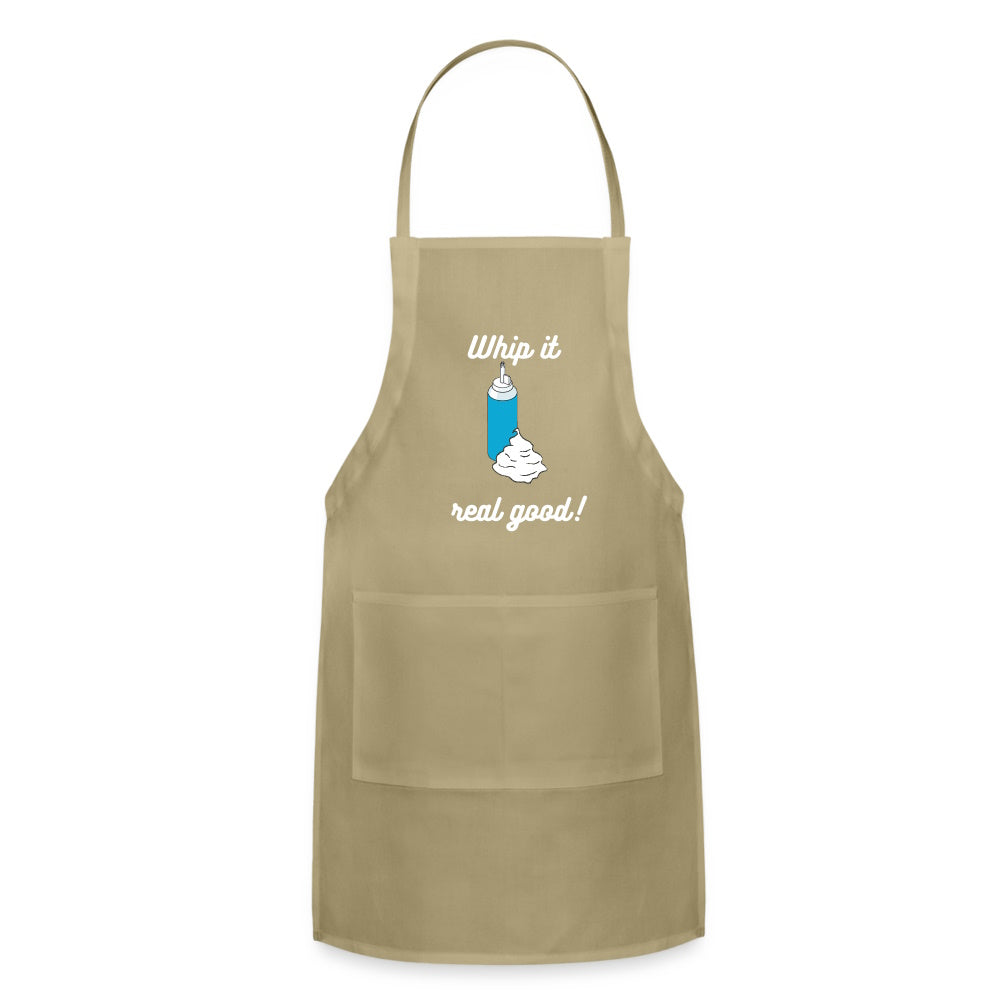 Whip It Real Good Apron Khaki apron-whip-it-real-good-khaki