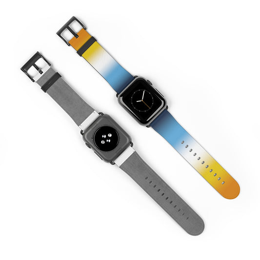 Aroace Pride Apple Watch Band Strap In Ombre front and back