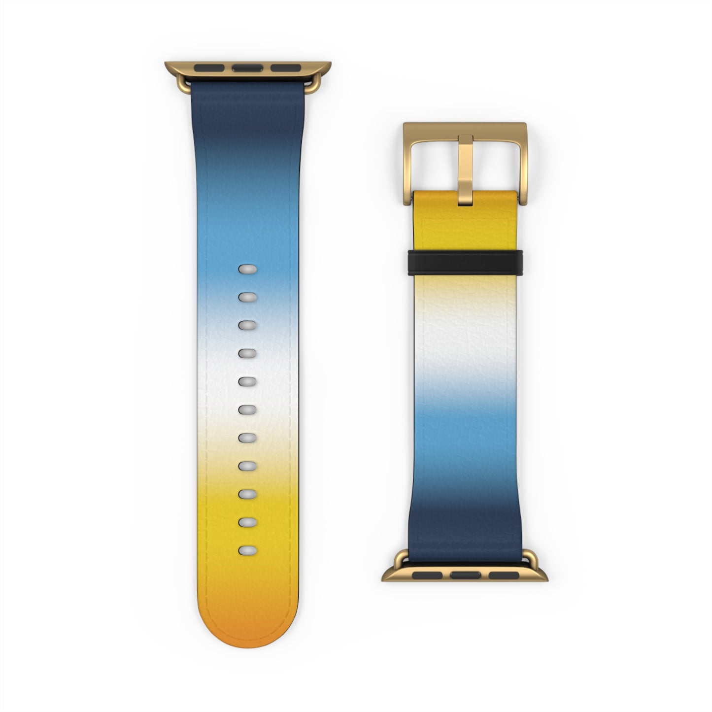 Aroace Pride Apple Watch Band Strap In Ombre 42 - 45 mm Gold Matte