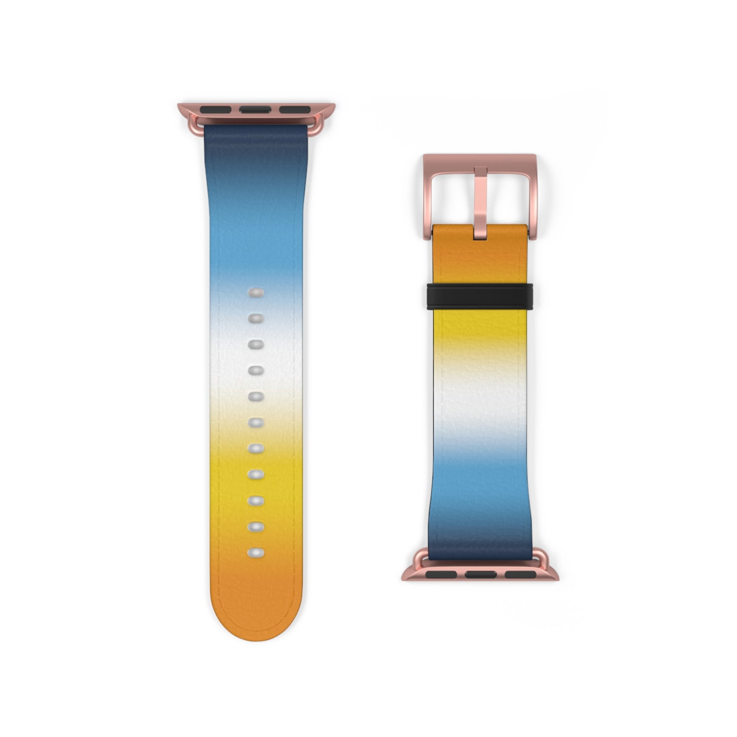 Aroace Pride Apple Watch Band Strap In Ombre 38 - 41 mm Rose Gold Matte