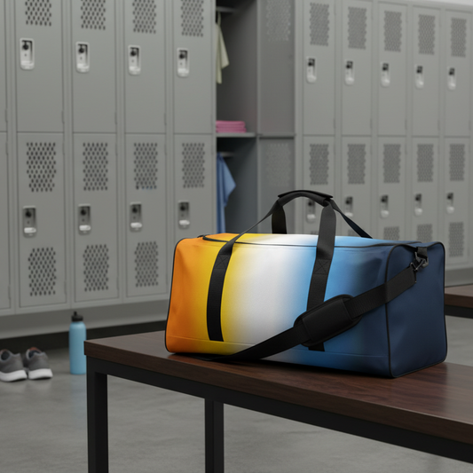 Aroace Pride Weekender Duffel Bag in Ombre aroace-pride-weekender-duffel-bag-ombre-left-front