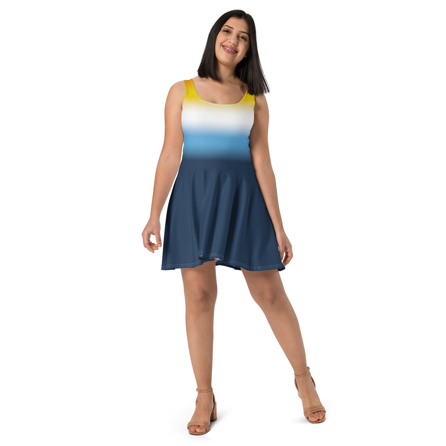 Aroace Skater Dress aroace-skater-dress-front-lifestyle