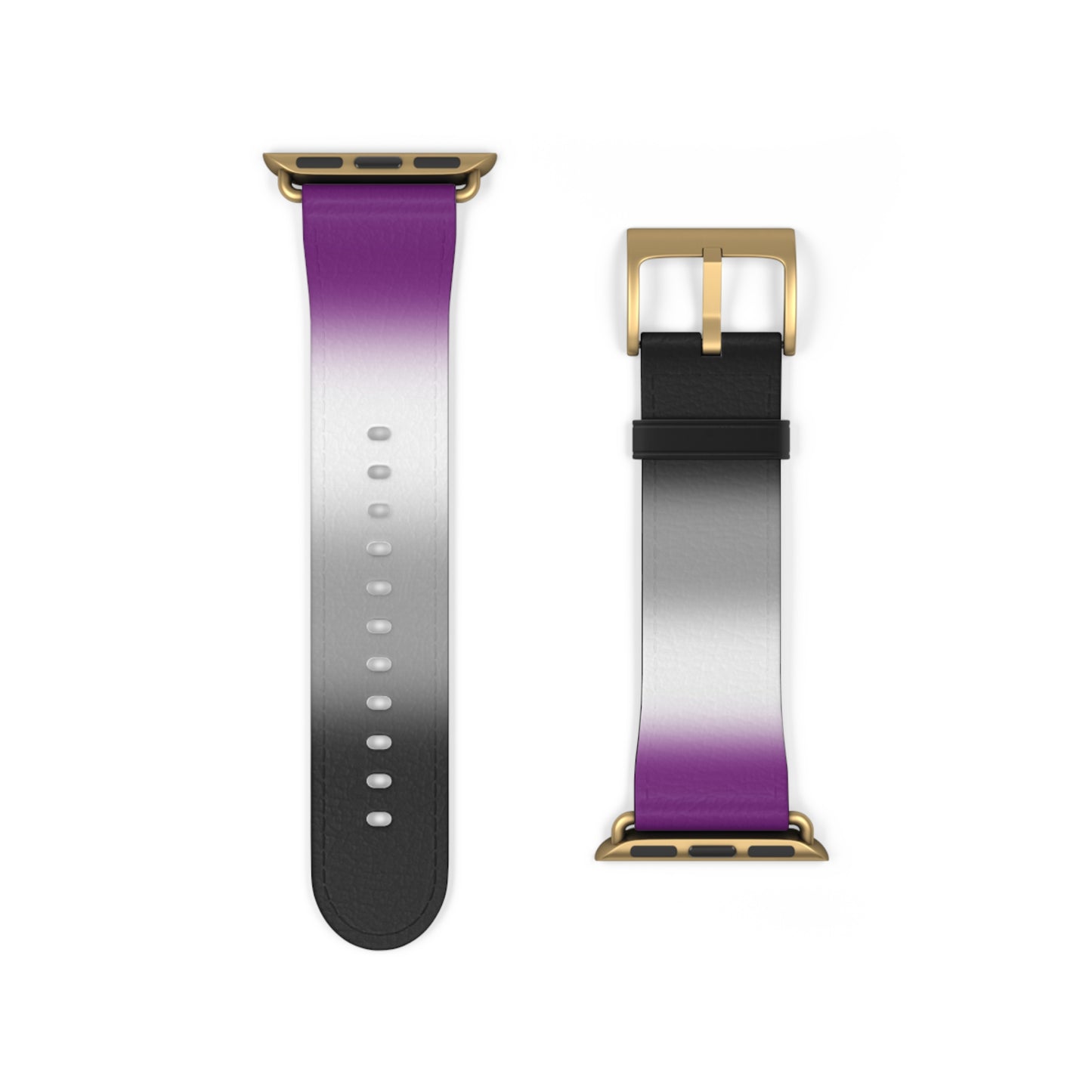 Asexual Ace Pride Apple Watch Band Strap In Ombre 38 - 41 mm Gold Matte